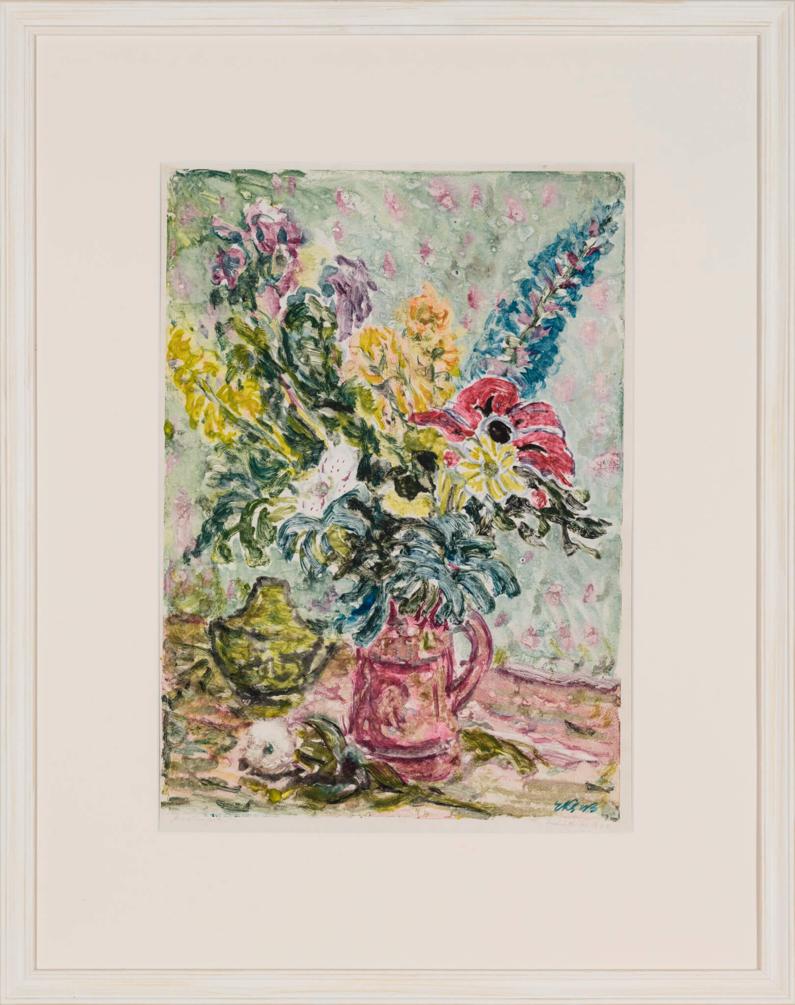 Endel Kõks “Lilled” 1943. 49,3 x 34,9