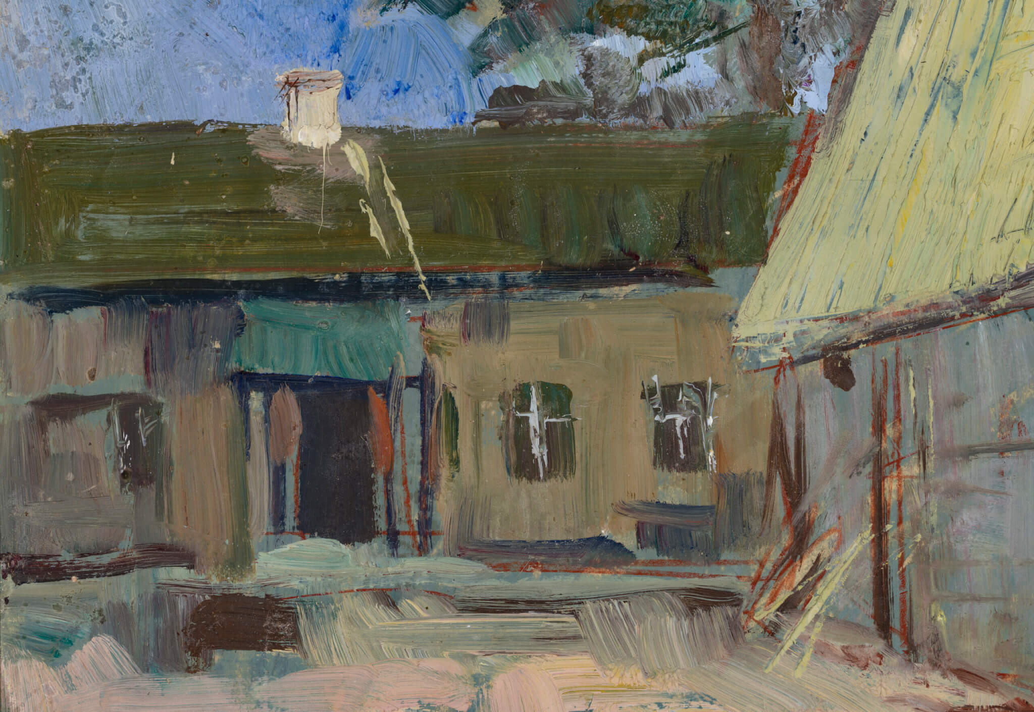 Ado Vabbe “Vana maja” 1946. 42,5 x 50,7