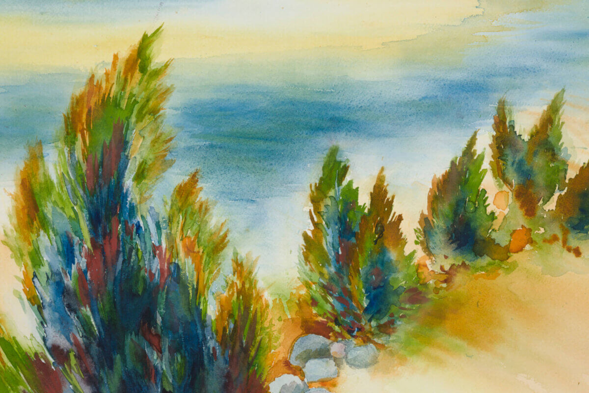Milvi-Torim-Kadakad-akvarell-müüa