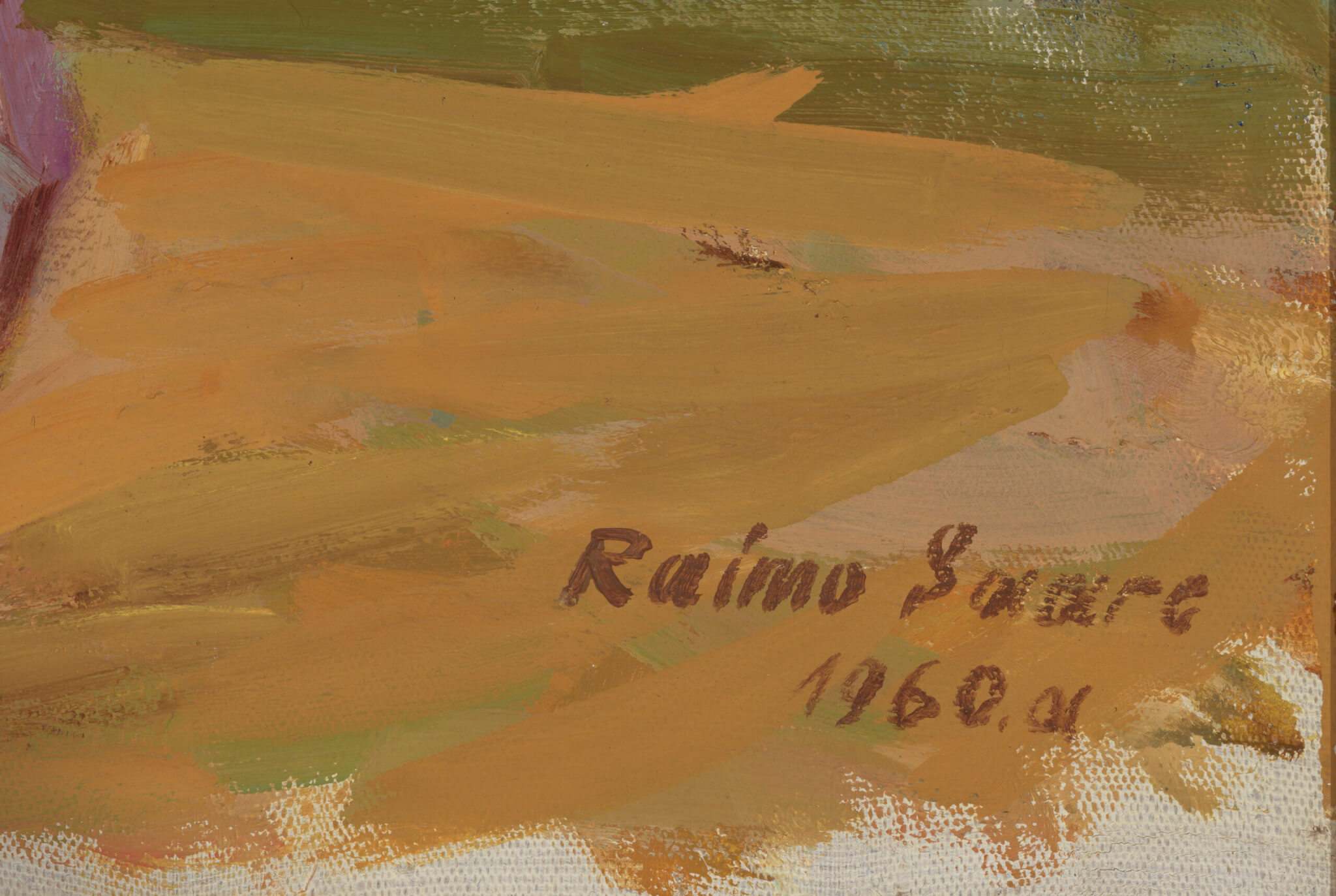 Raimo Saare “Punapäine modell”, 1960. 96,5 x 67,6 cm.