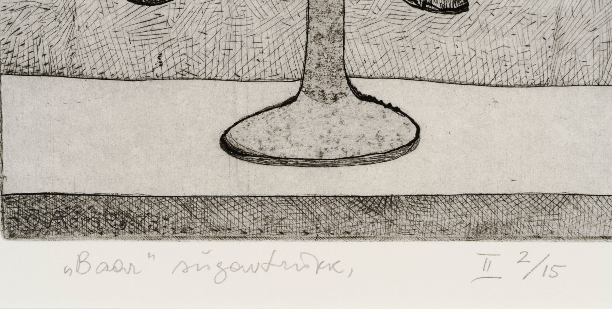 Jüri Arrak “Baar”, 1973. 28 x 50 cm.