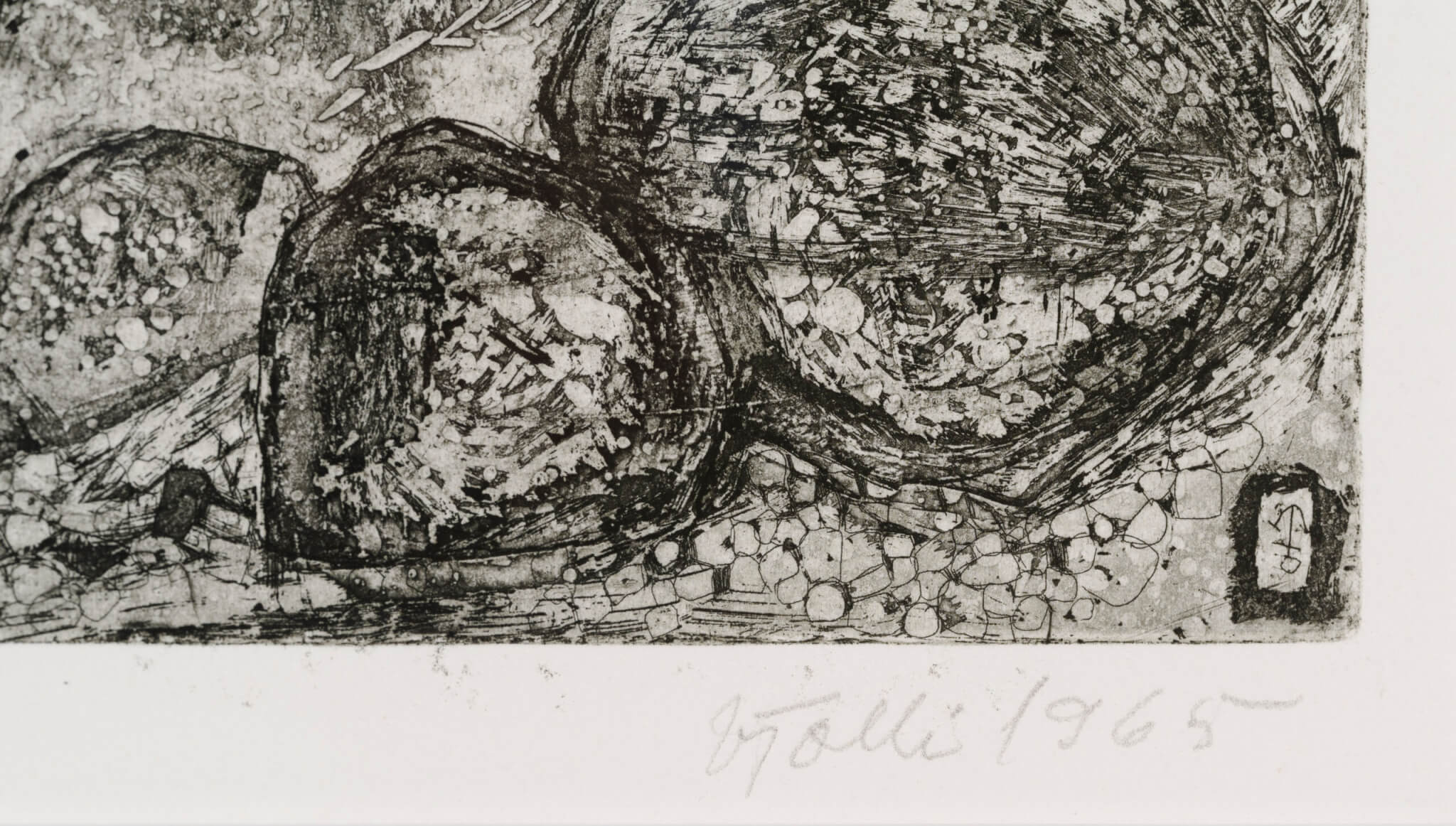 Vive Tolli “Suur kadakas”, 1965. 46,5 x 48,5cm