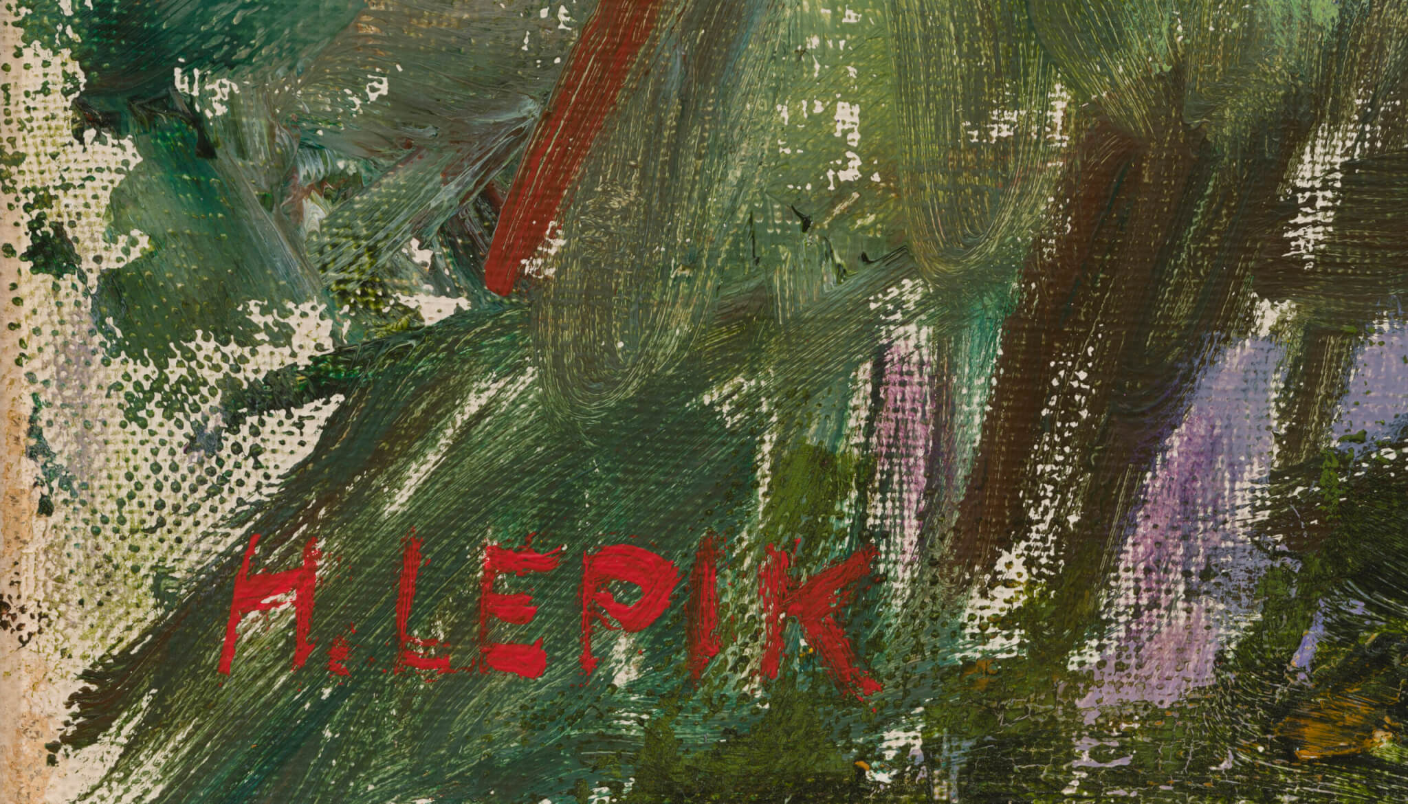 Hugo Lepik “Päevalilled”, 1960-ndad. 65,1 x 50,1 cm.