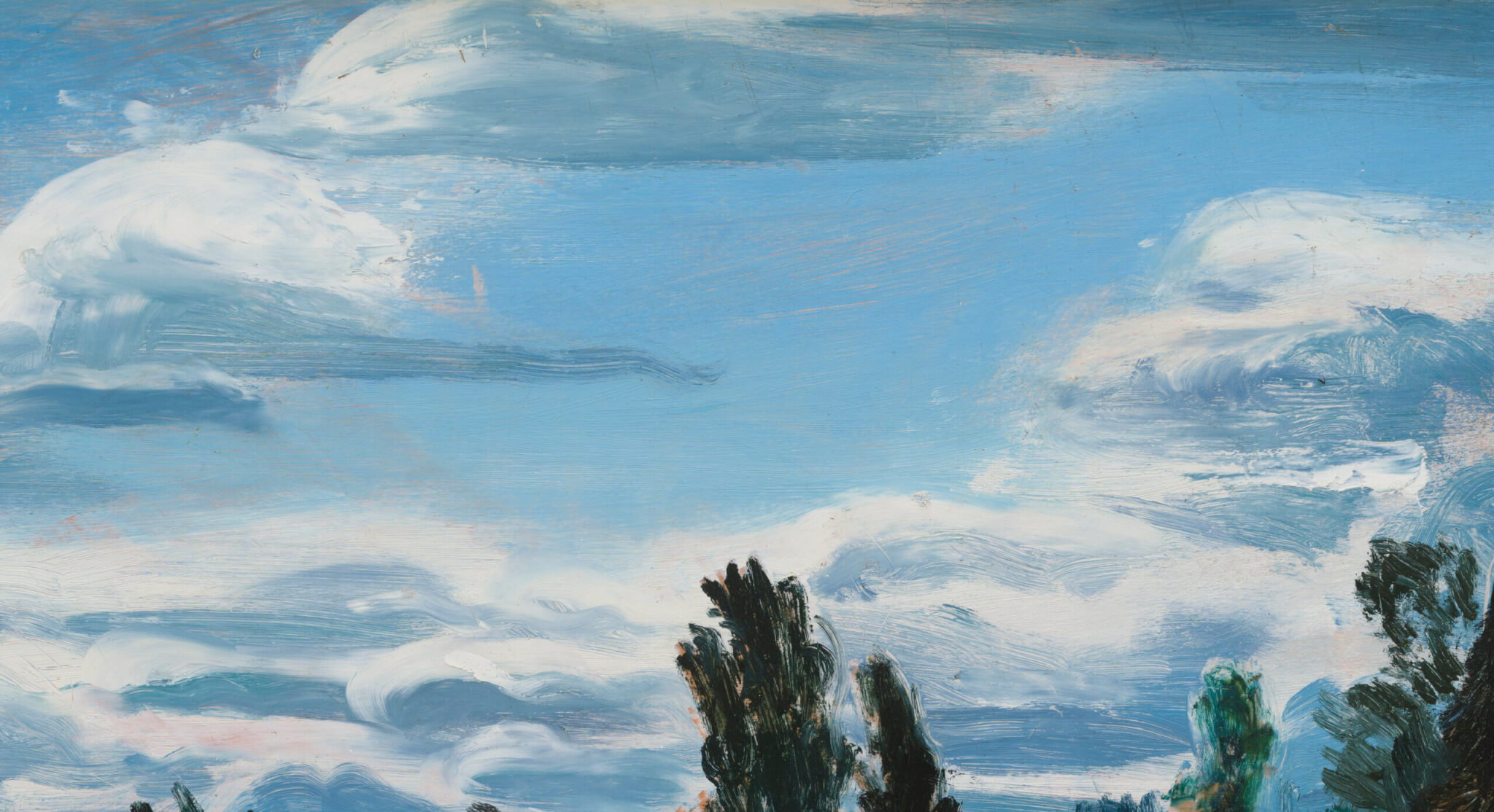 Elmar Kits “Maastik kadakatega”, 1942. 45 x 65 cm.