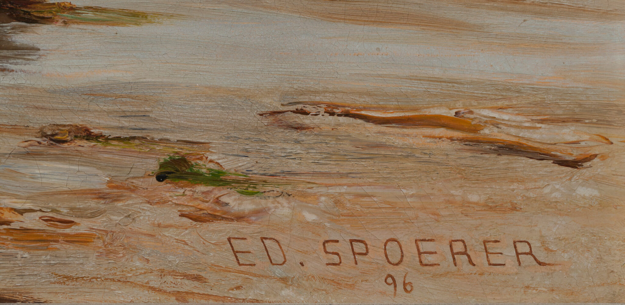 Eduard Spoerer “Bretannia rannavaade kalurite ja rannakarbi korjajatega”, 1896. 50,5 x 76,5 cm.