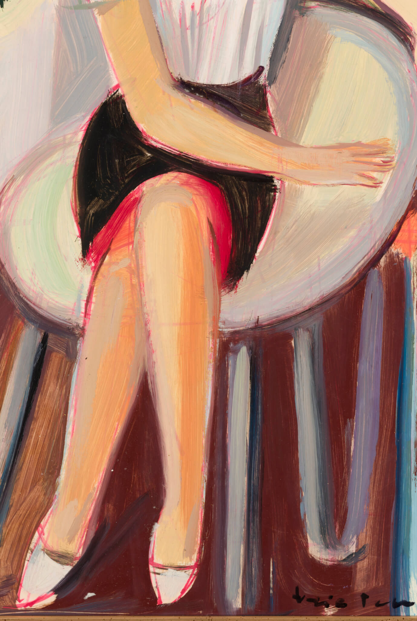 Erich Pehap “Istuv naine”, 1964. 62,3 x 44,5 cm.