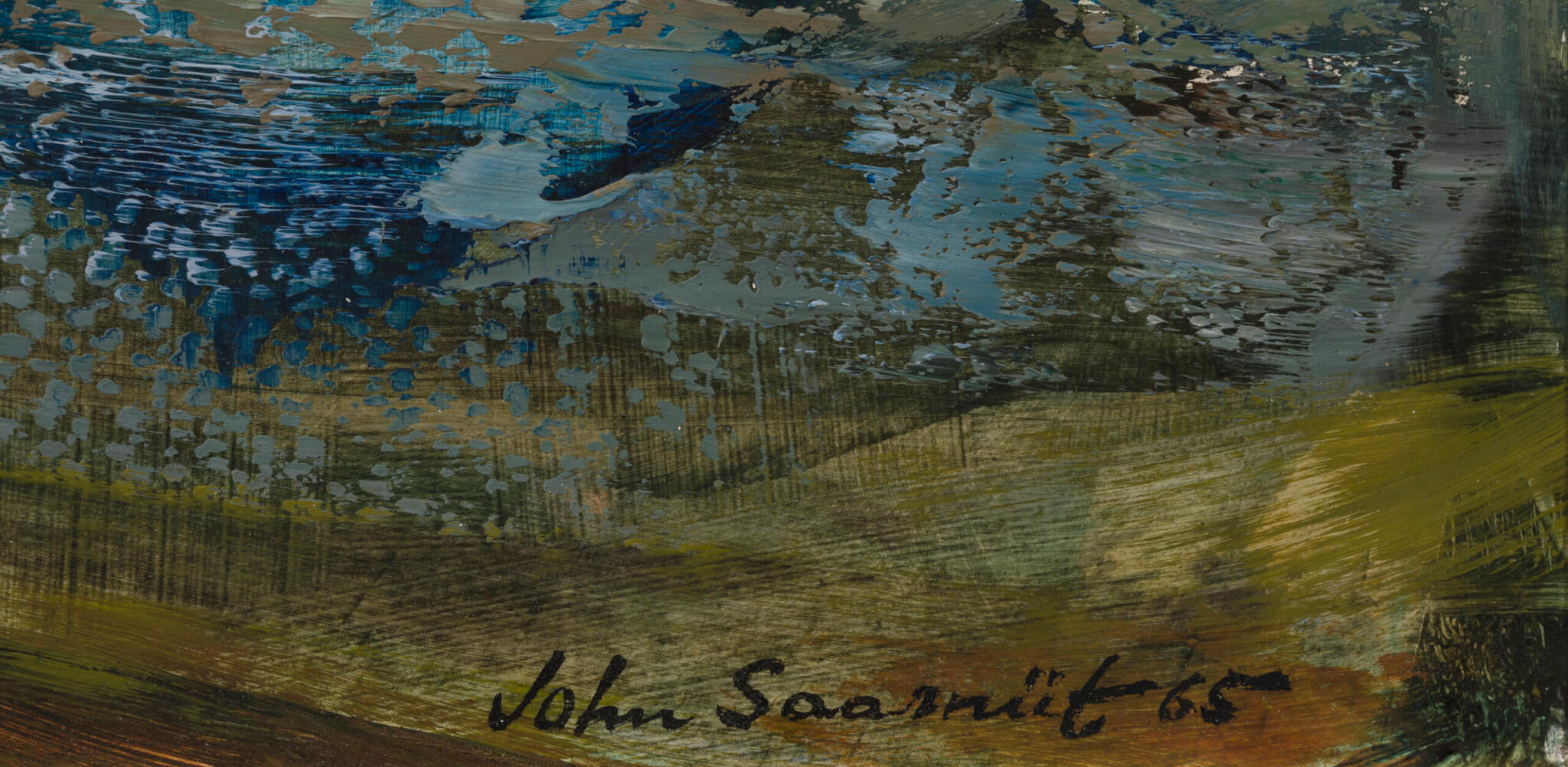 Joann Voldemar Saarniit “Mees ja meri”, 1965. 68,1 x 106,8 cm.