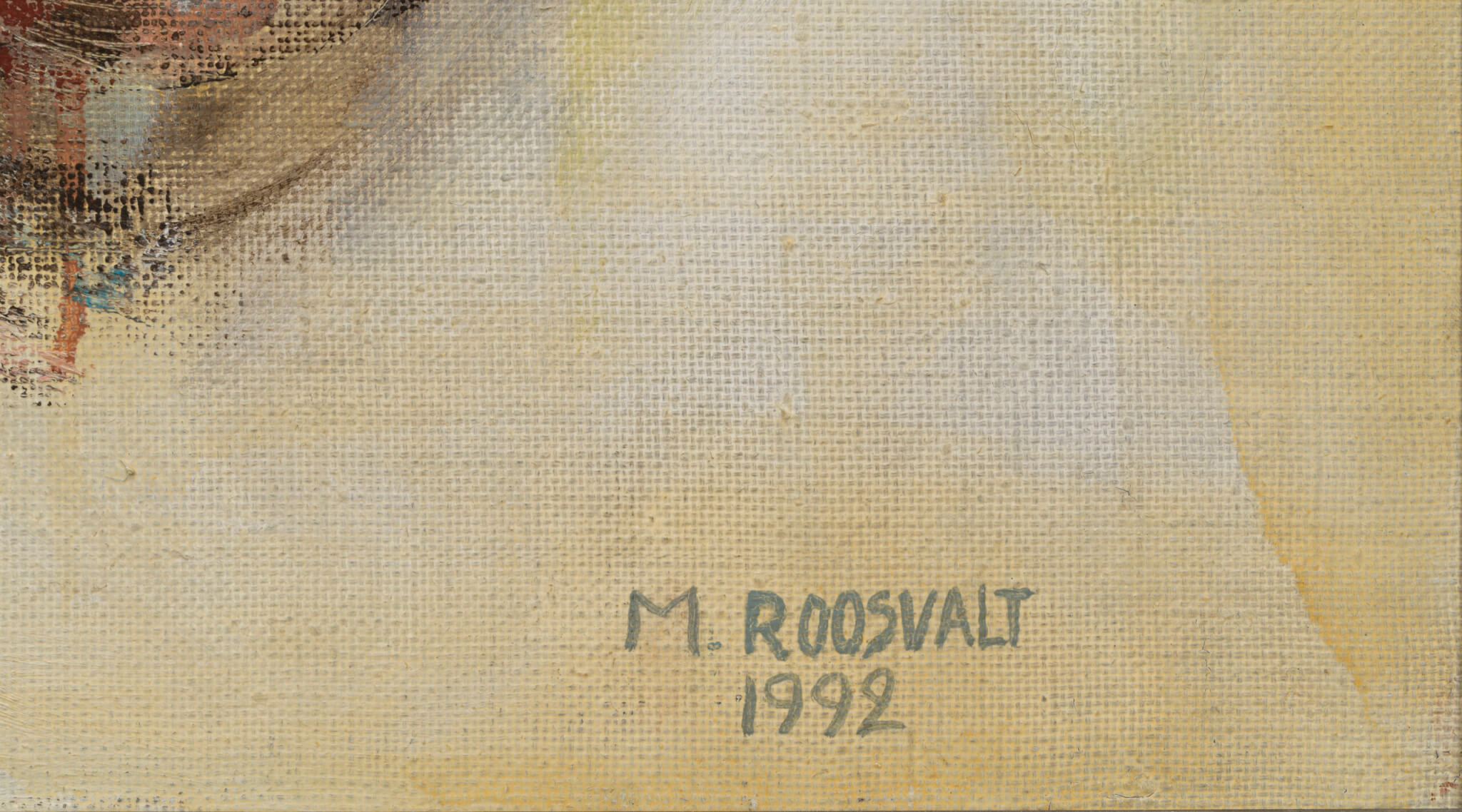 Mari Roosvalt “Sõlm”, 1992. 77 x 97 cm.