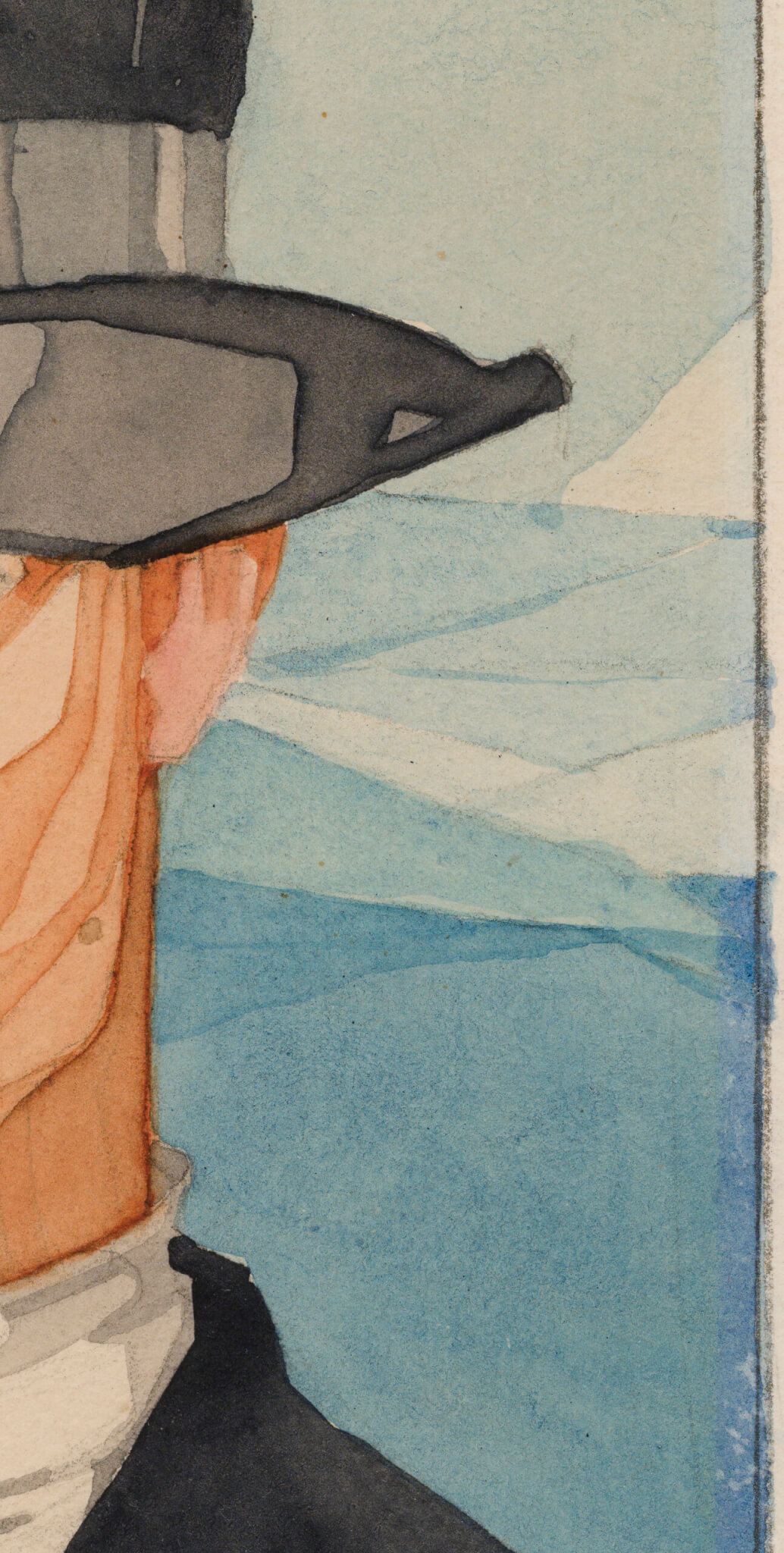 Natalie Mei “Voldemar Kangro-Pooli portree”, 1919. 20 x 17 cm.