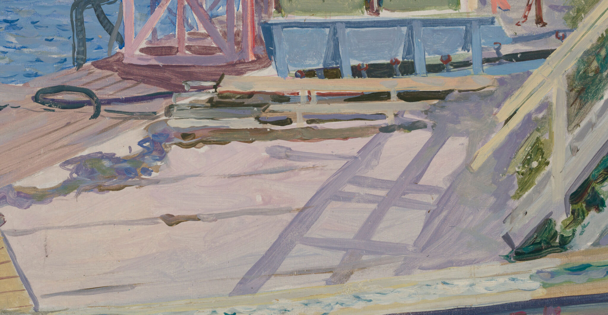 Richard Uutmaa “Pärnu sadam”, 1957. 35 x 50 cm.