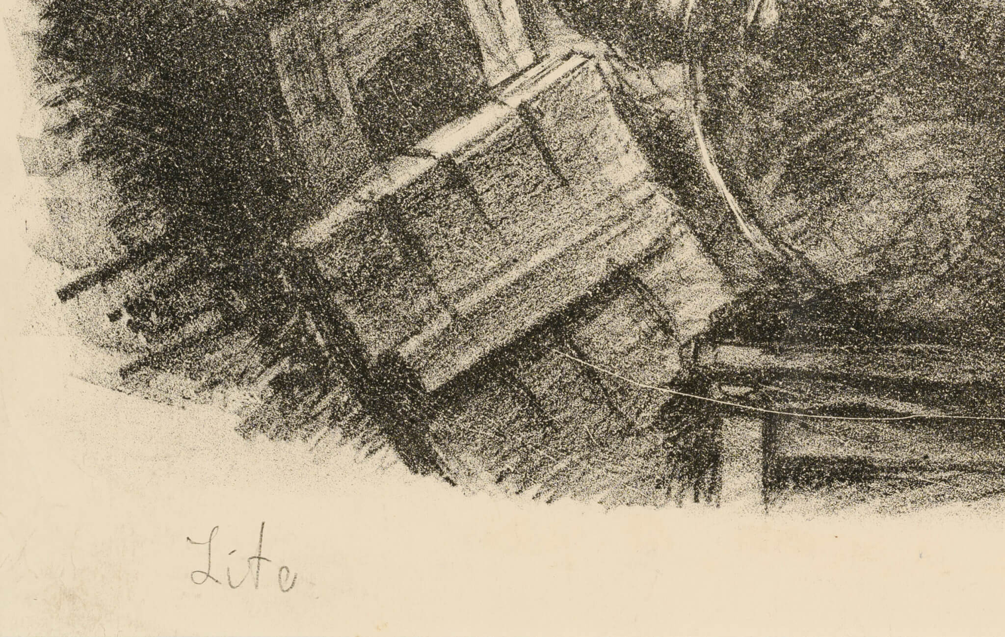 Toivo Kulles “Klaasitöökojas”, 1941. 49,5 x 38,5 cm.