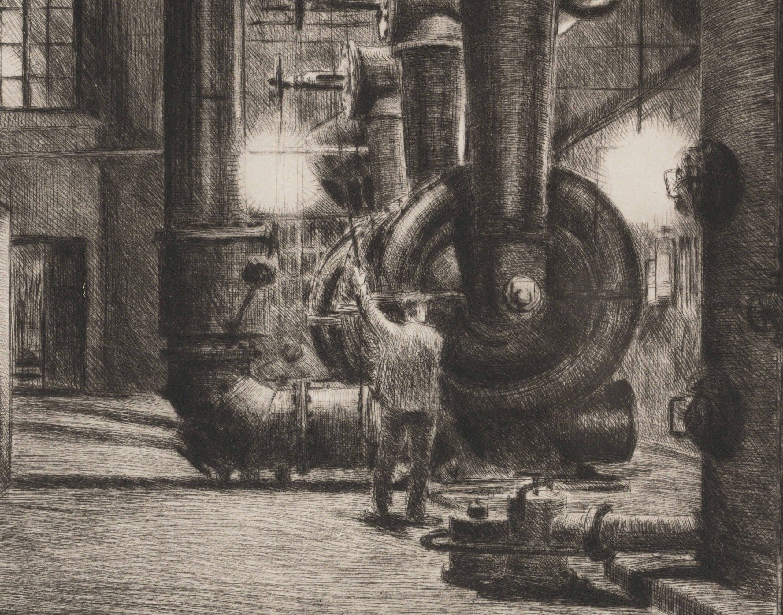 Ernö Koch “Põlevkivi vabrik” 1936. 40,5 x 31 cm