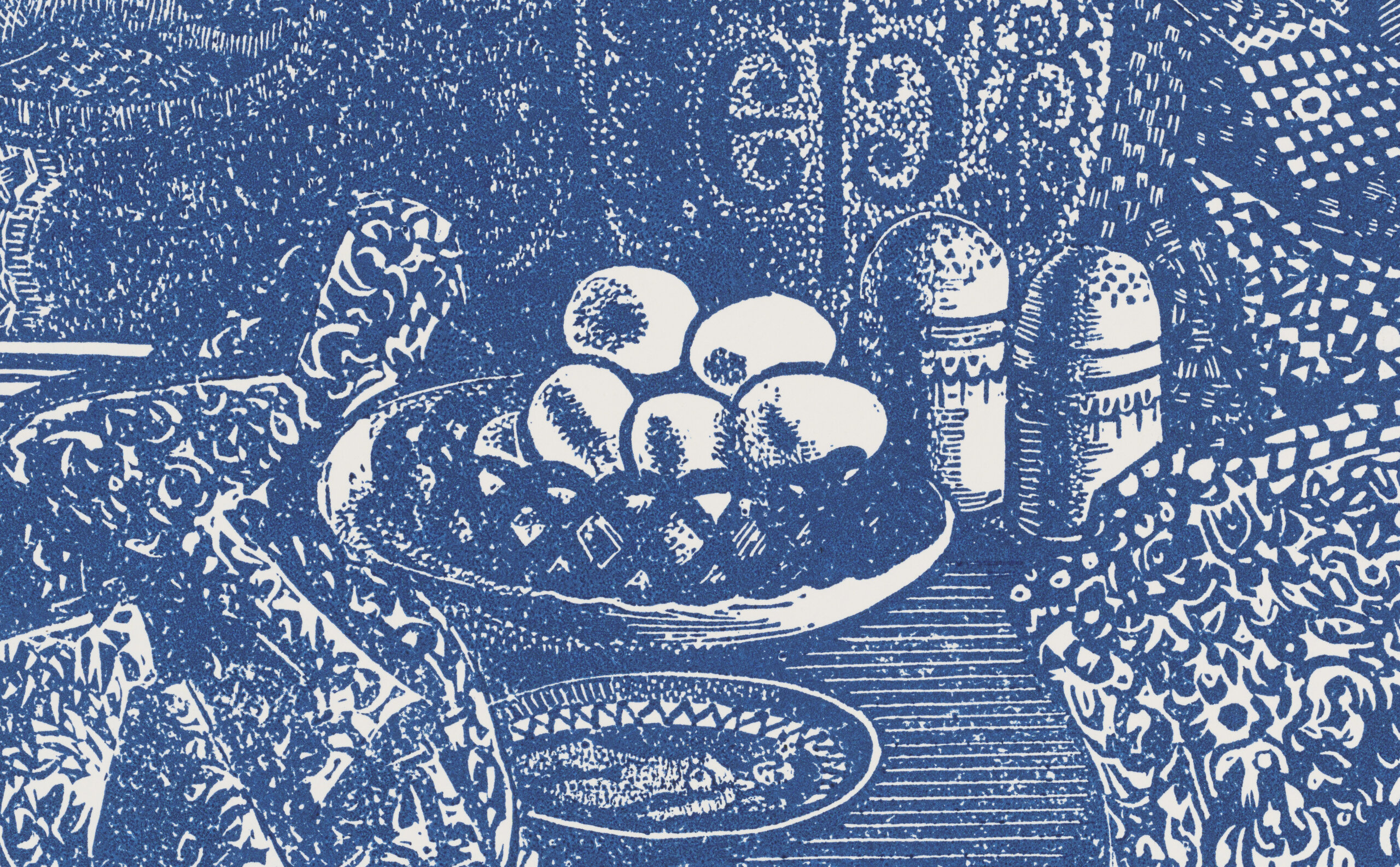 Erich Pehap “Natüürmort sinisega” 1977. 32 x 27,7 cm