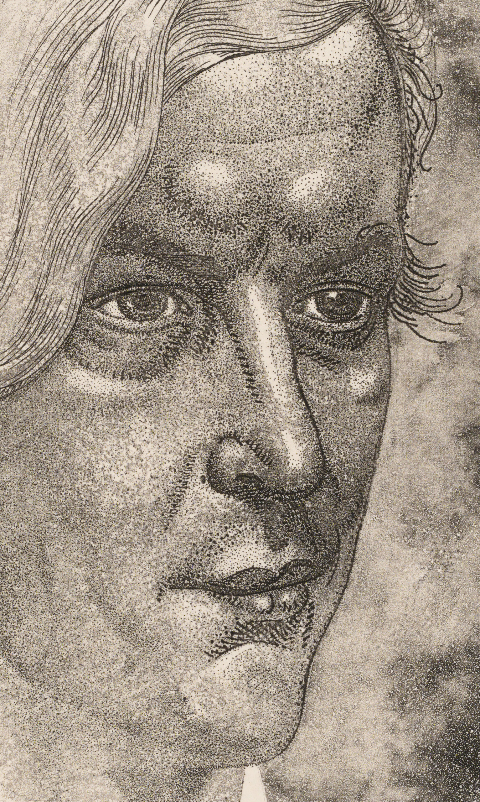 Eduard Wiiralt “Kunstnik Leonid Petroff-Grinbergsi portree”, 1929. 32,8 x 29 cm.