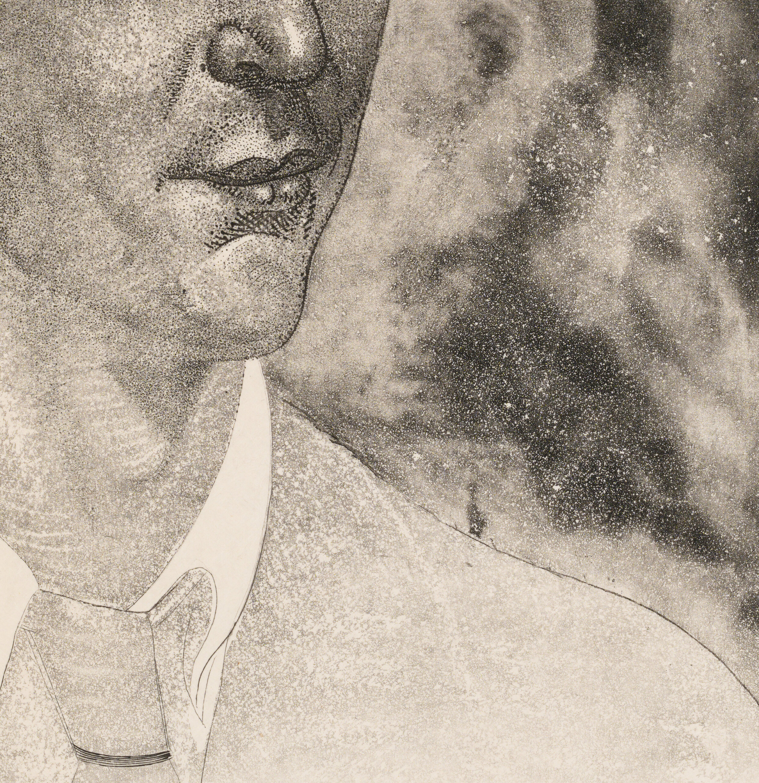 Eduard Wiiralt “Kunstnik Leonid Petroff-Grinbergsi portree”, 1929. 32,8 x 29 cm.