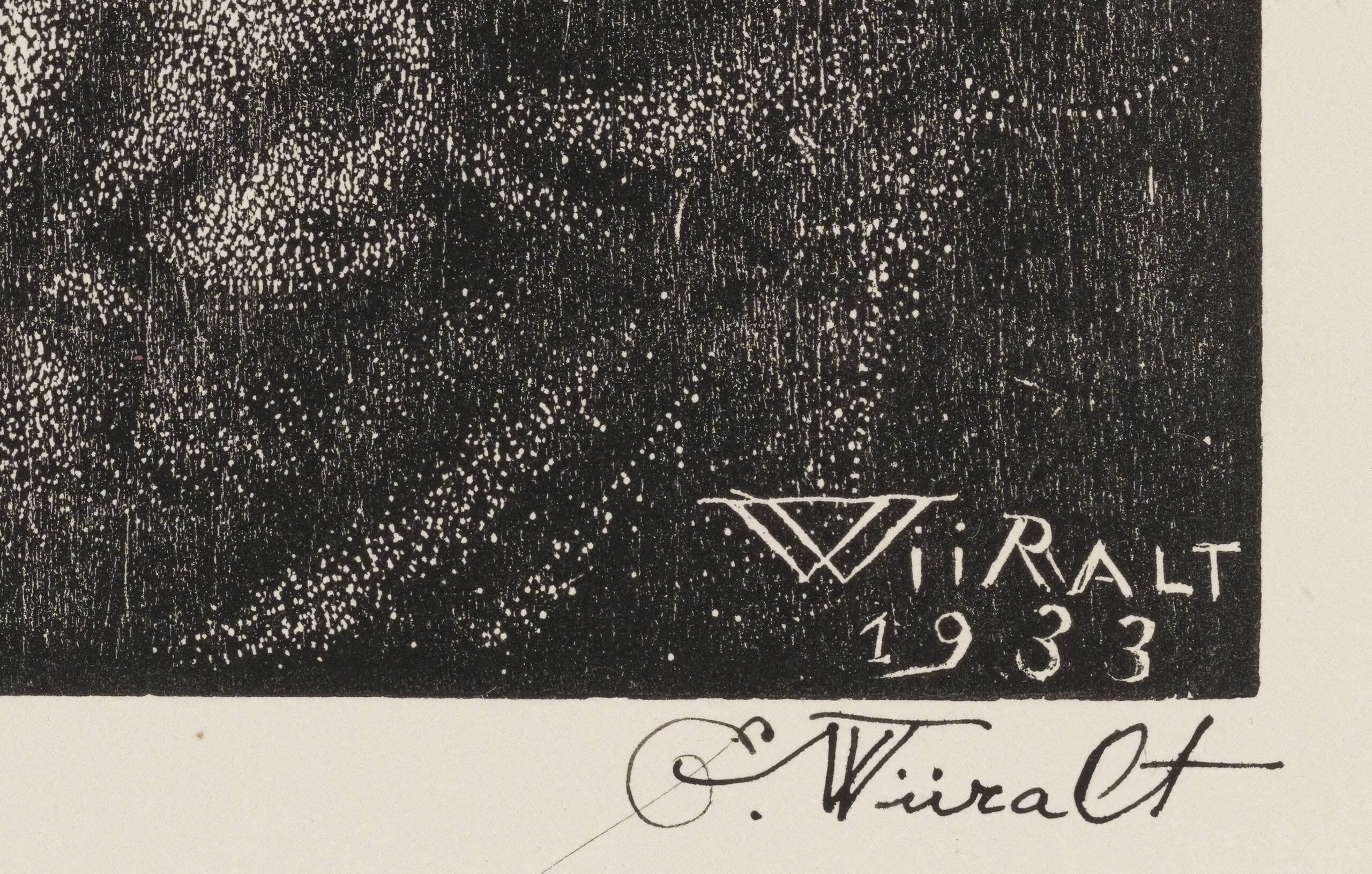 Eduard Wiiralt “Absindijoojad”, 1933. Plm 21,4 x 16 cm.