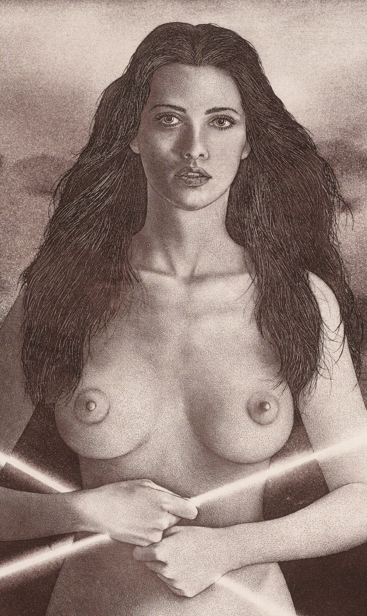 Vladimir Taiger “Äikese eel”, 1987. Plm 48 x 63 cm.