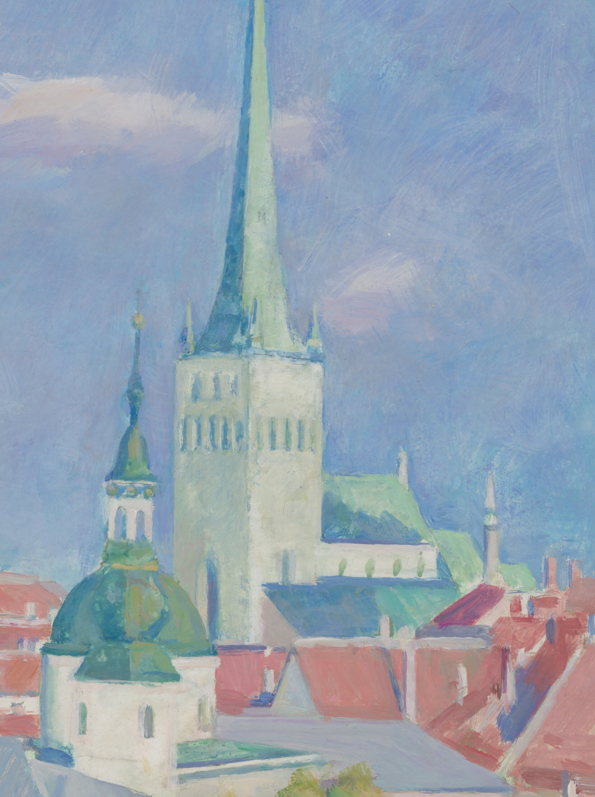 Valdemar Väli “Tallinna vaade”, 1993. 69 x 49 cm.