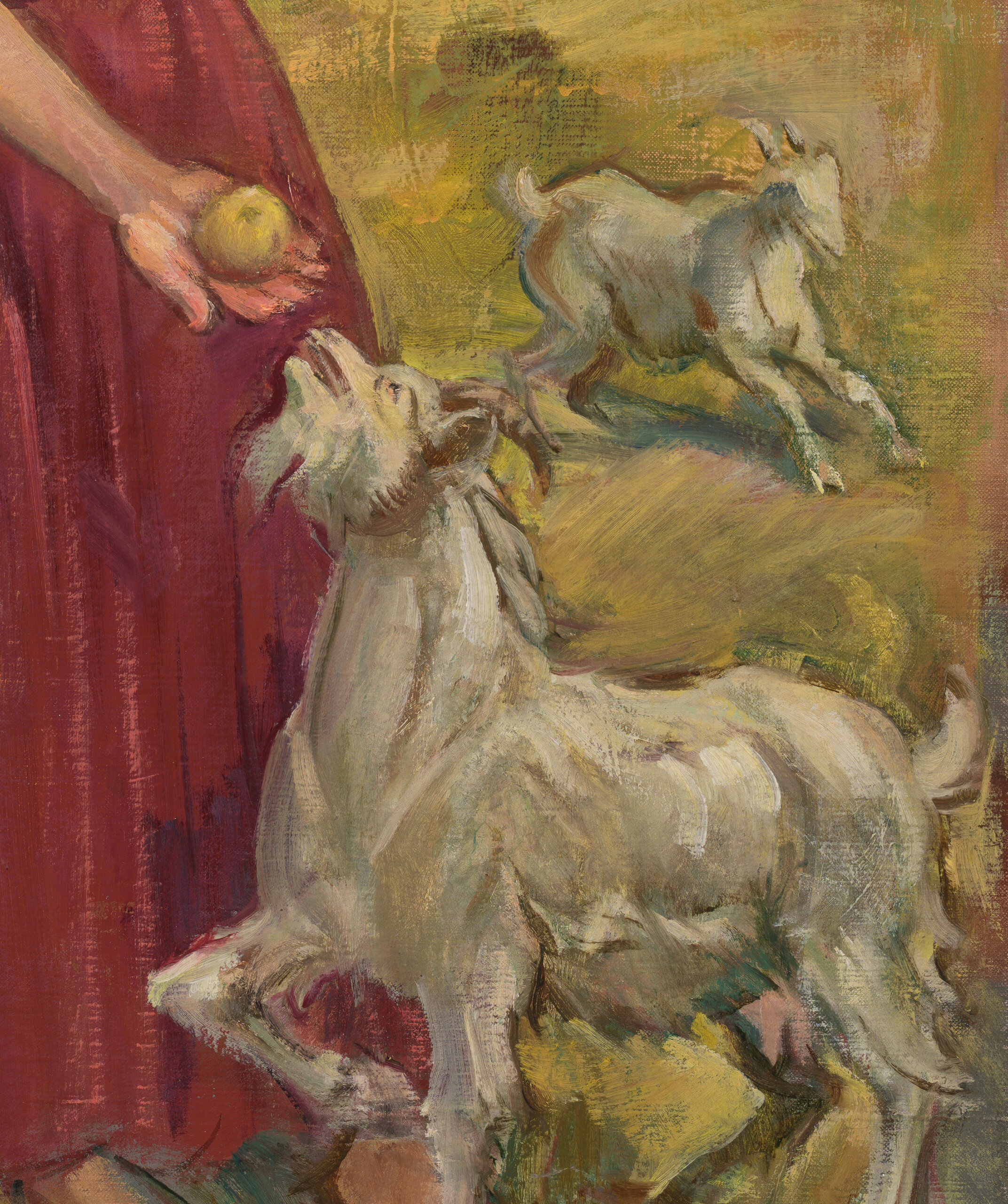 August Jansen “Naised õuntega”, 1945. 80,4 x 68,5 cm.