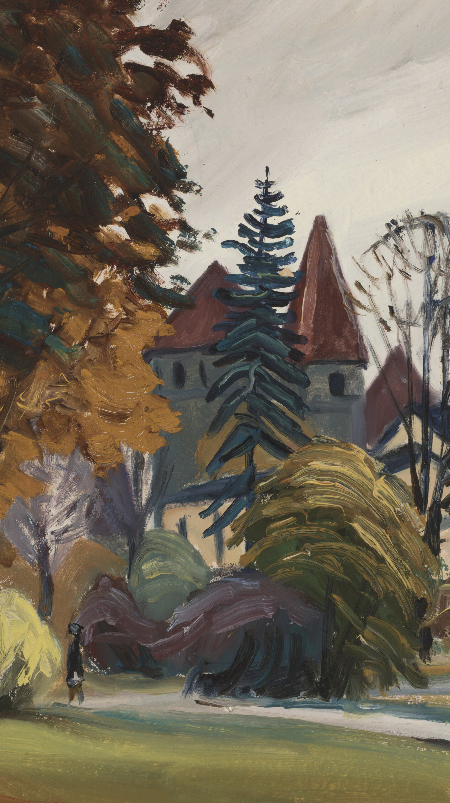 Jaan Tuuling “Tornide väljak”, 1968. 51 x 56 cm.