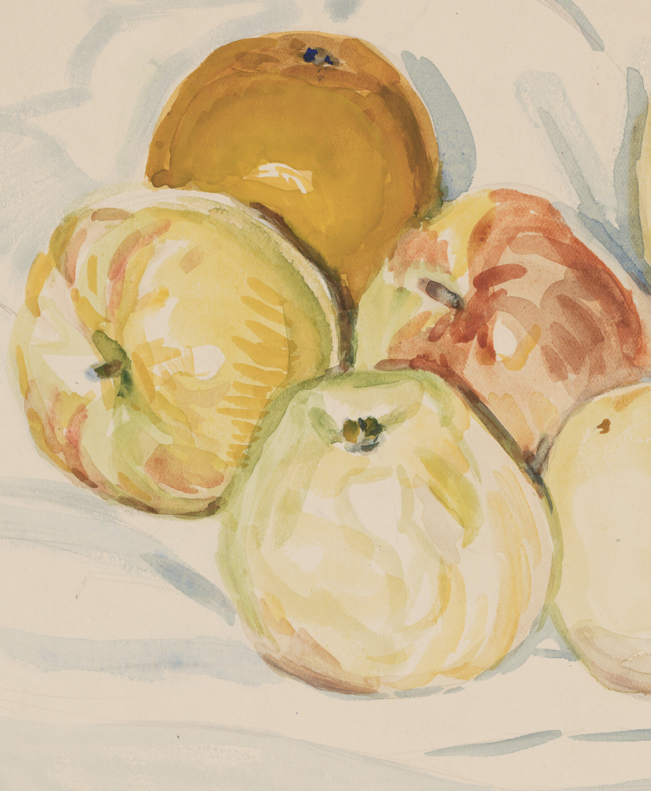 Paul Burman “Natüürmort puuviljadega”, 1930ndad. 23,5 x 30 cm.