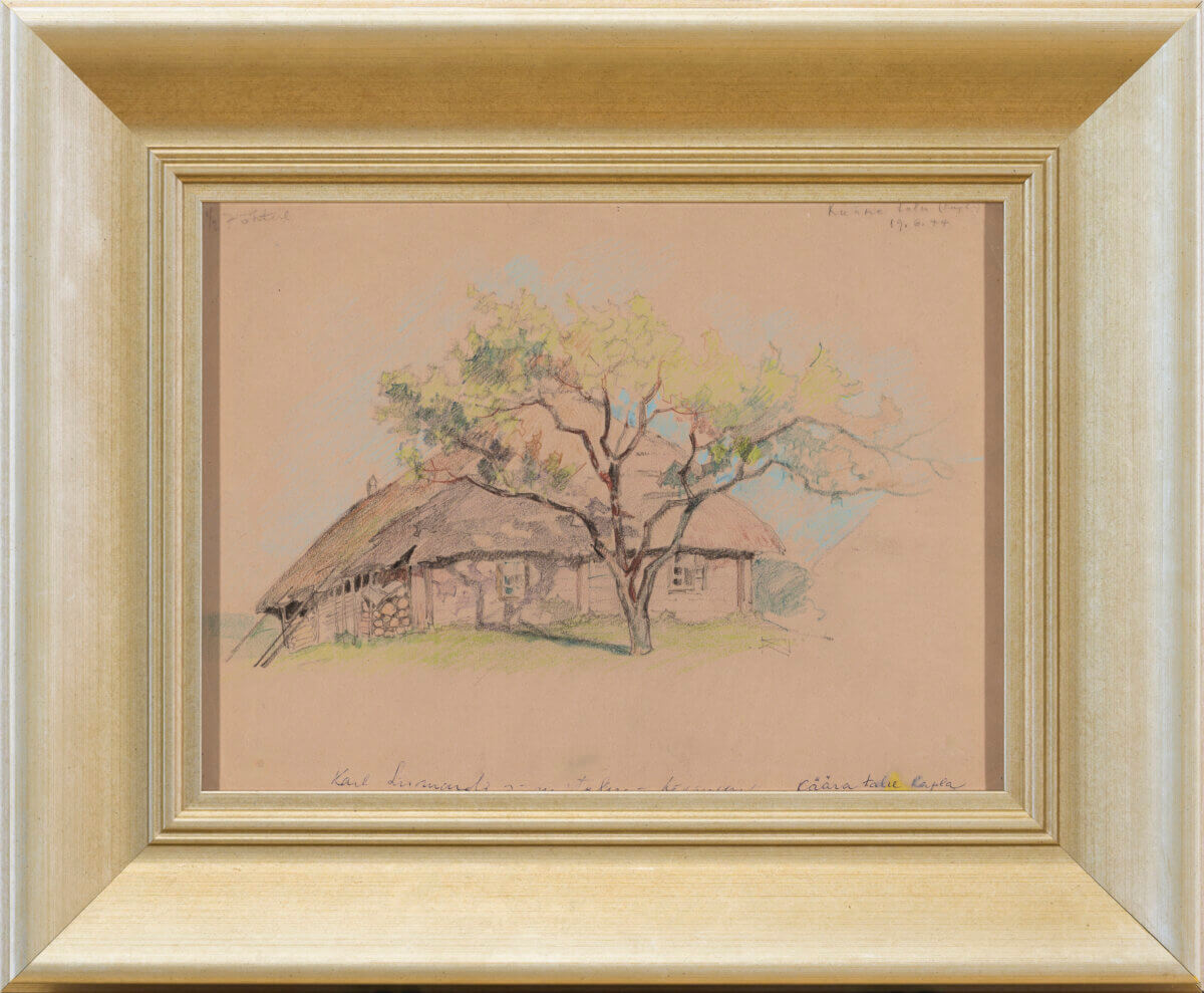 Roman Nyman “Käära talu”, 1944. 26,3 x 35,1 cm.