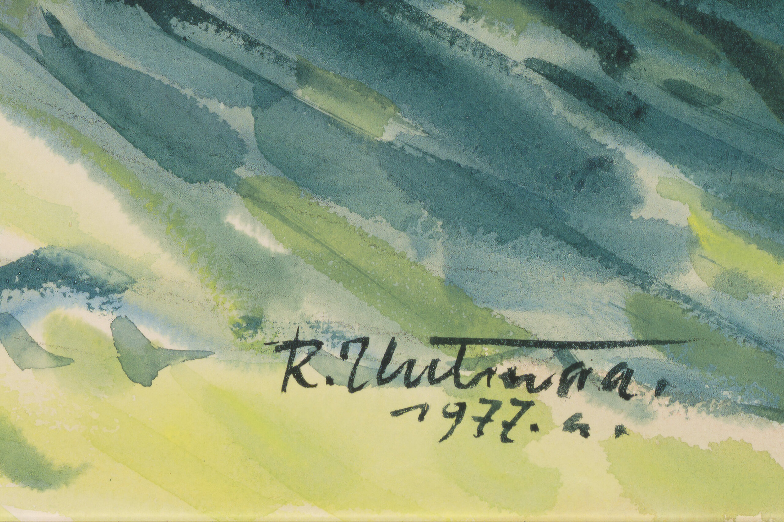 Richard Uutmaa “Pühajärv”, 1977. 44,5 x 64 cm.