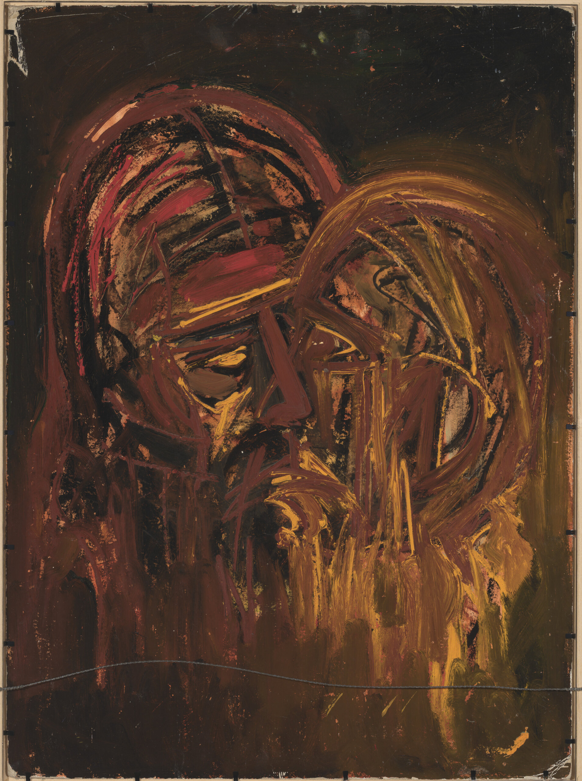 Valdur Ohakas “Akt rohelisel vaibal”, 1960ndad. 71,6 x 52,5 cm.