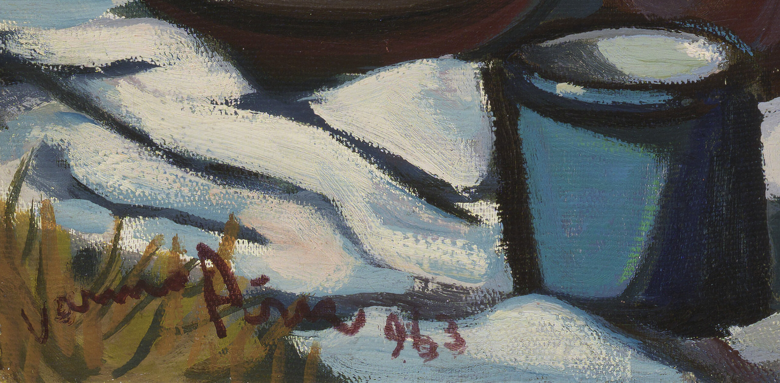 Varmo Pirk “Lõunatund”, 1963. 85 x 75 cm.
