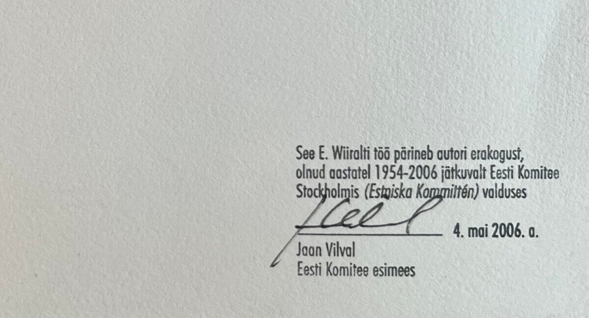 Eduard Wiiralt “Viljandi maastik”, 1943. Eesti kunsti oksjonid