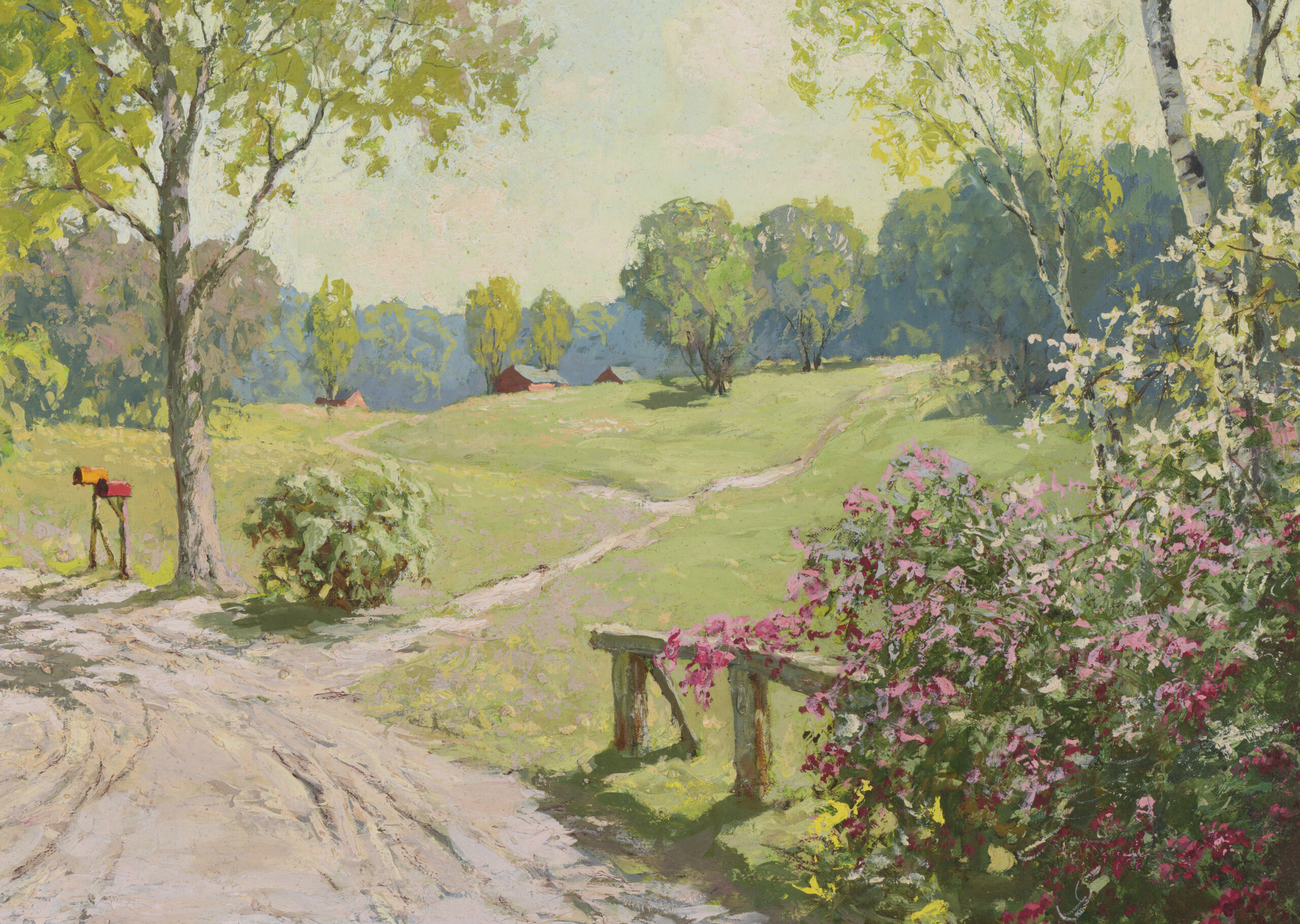 August Albo “Kodutee”, 1950-ndad. 61 x 101,5 cm.