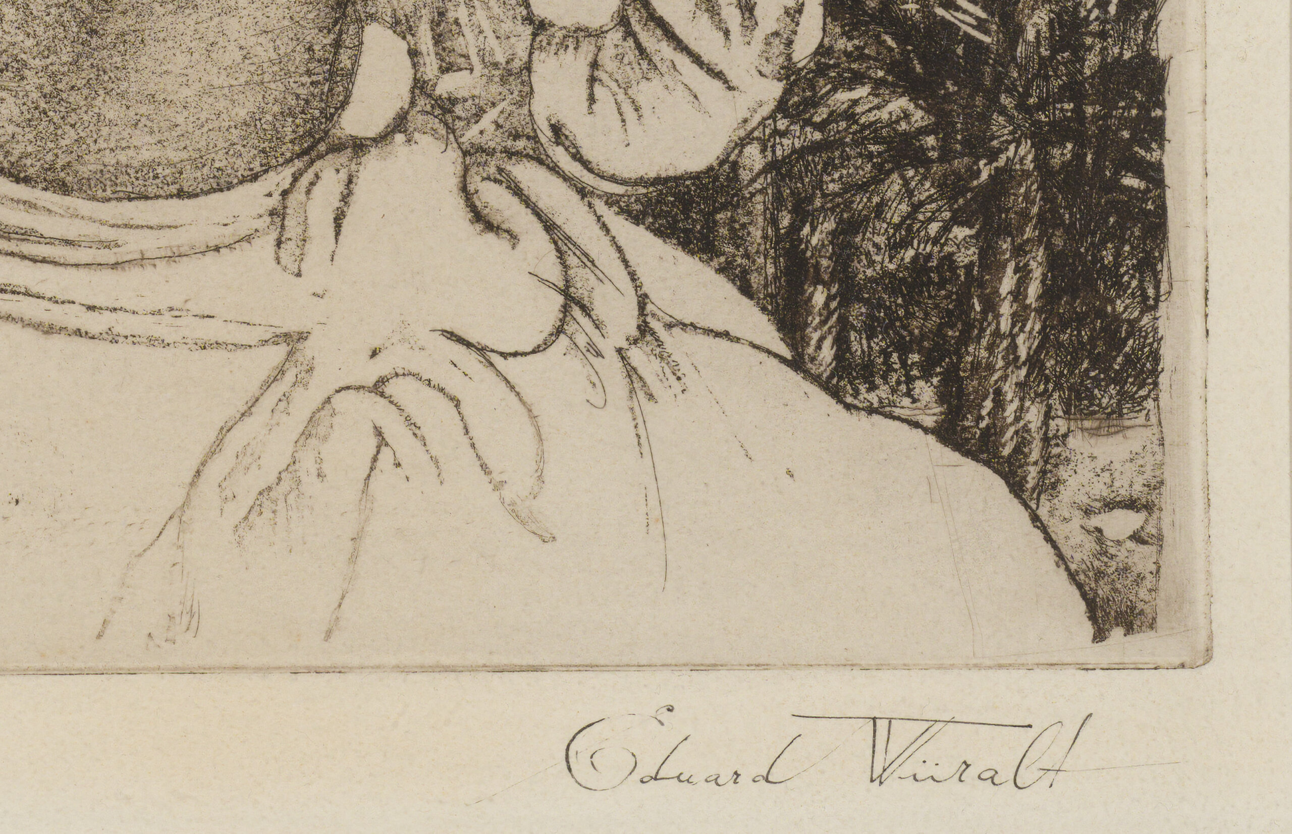 Eduard Wiiralt “Berberi tüdruk kaameliga”, 1940. 48,5 x 39,5 cm.