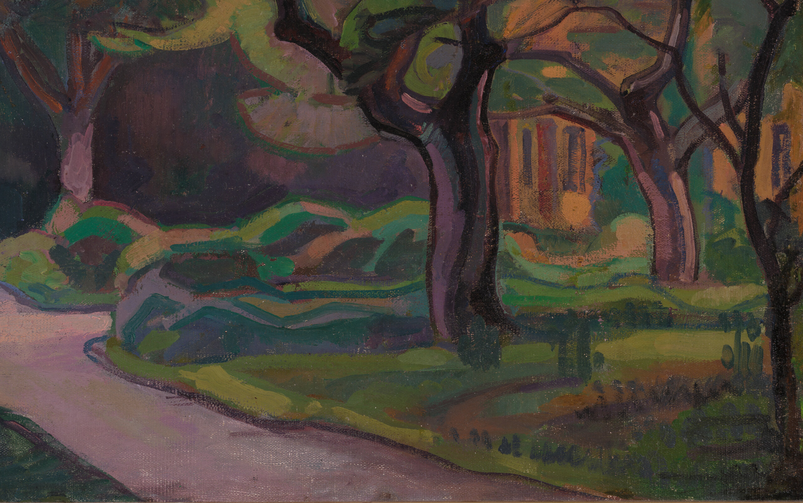 Nikolai Triik “Vana aed”, 1915. 63,3 x 81 cm.