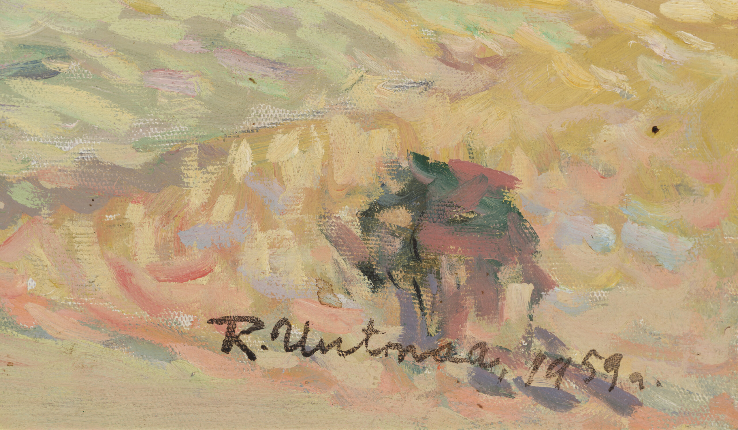 Richard Uutmaa “Rõuge vaade”, 1959. 60 x 82 cm.
