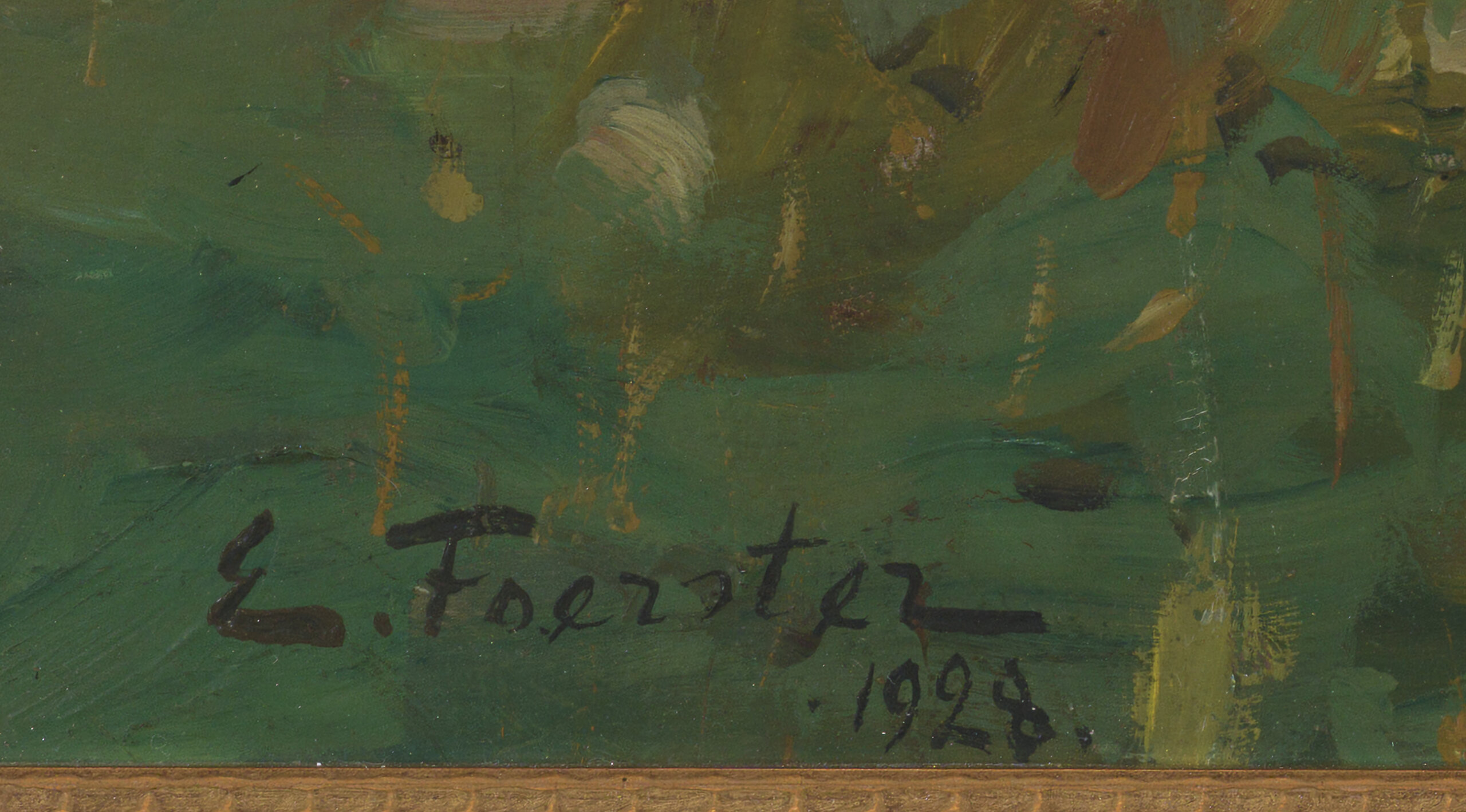 Ervin Foerster “Hilissügisene rannamaastik”, 1928. 53,5 x 71 cm.
