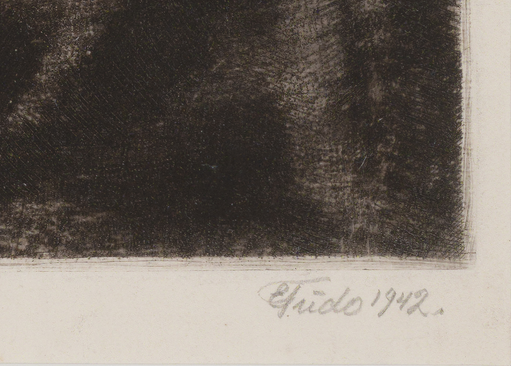 Ernst Tiido “Perekond”, 1942. Plm 37,2 x 30,7 cm.
