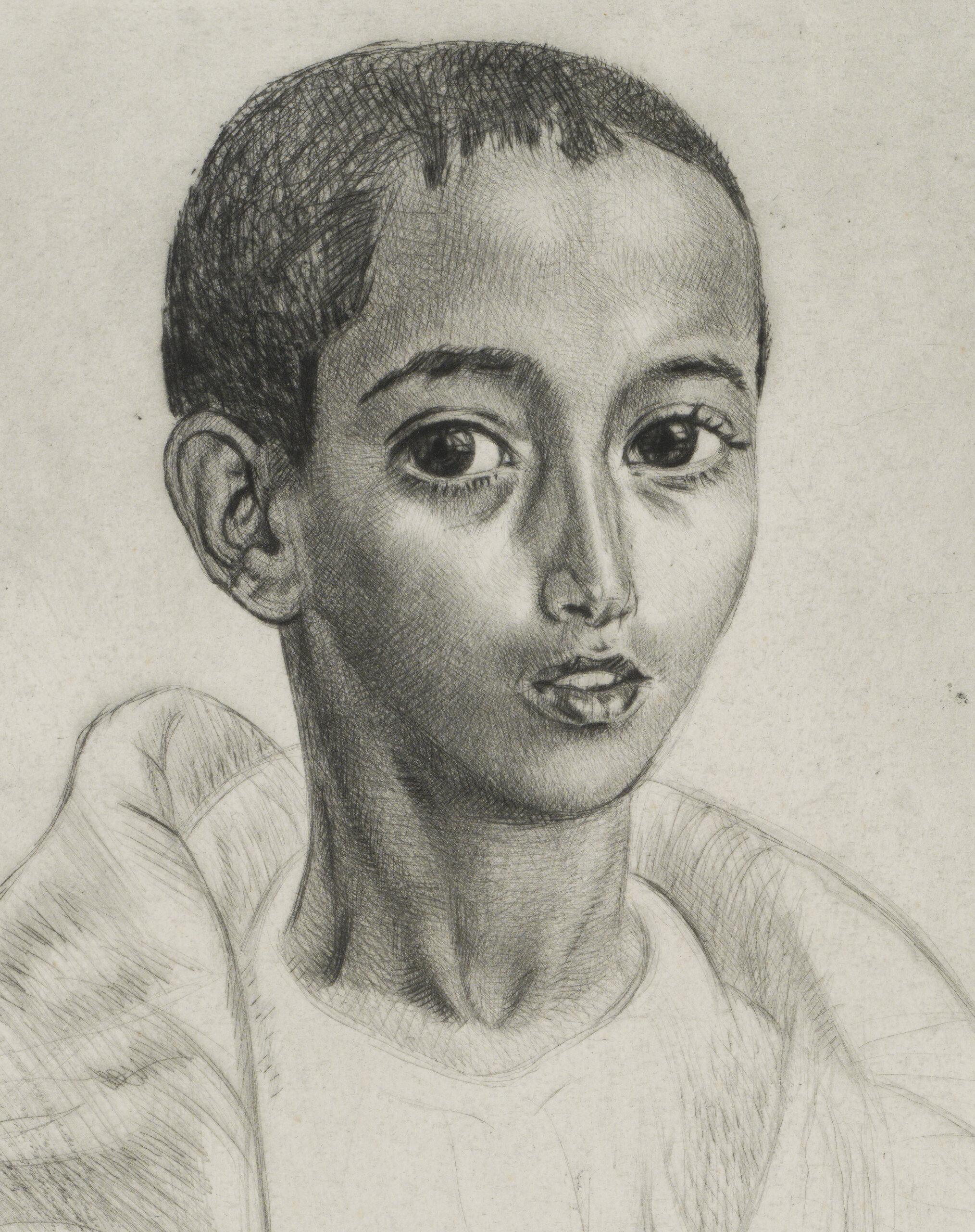 Eduard Wiiralt “Berberi poiss”, 1938. Plm 39,5 x 29,1 cm.