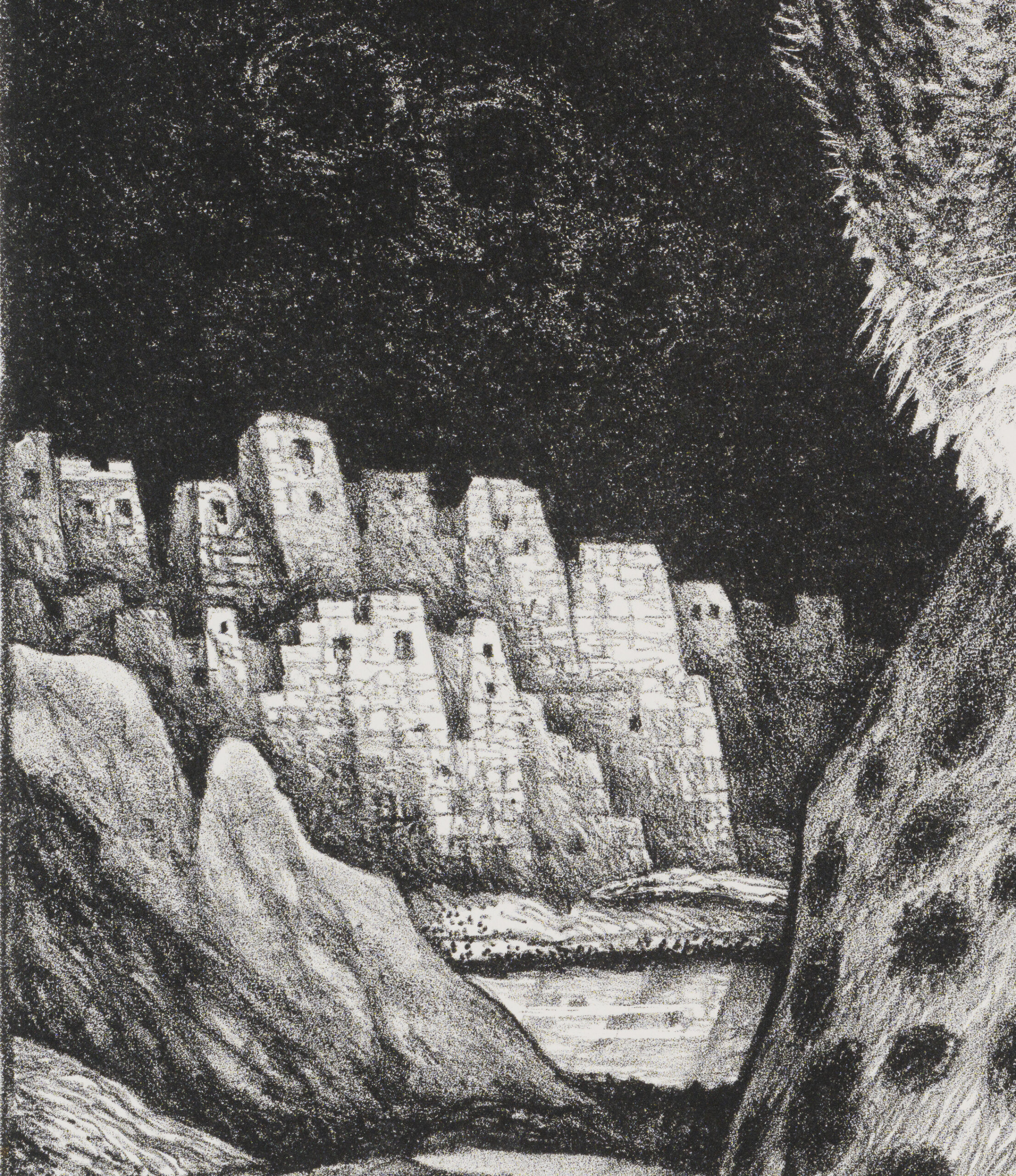 Jüri Arrak “Gepard”, 1985. Plm 32,5 x 41,5 cm.