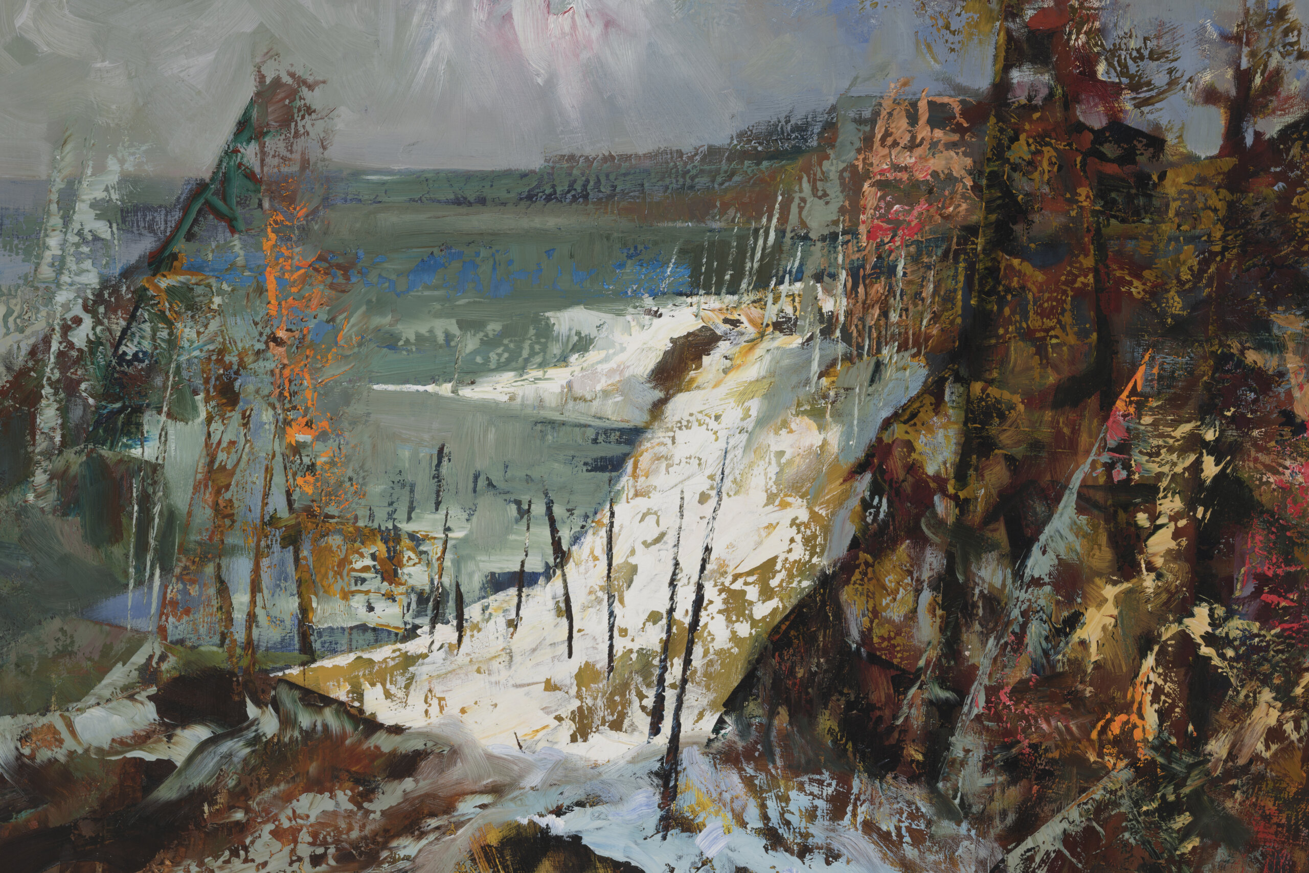 Joann Saarniit “Öine meremaastik”, 1960-ndate lõpp. 51 x 76 cm.