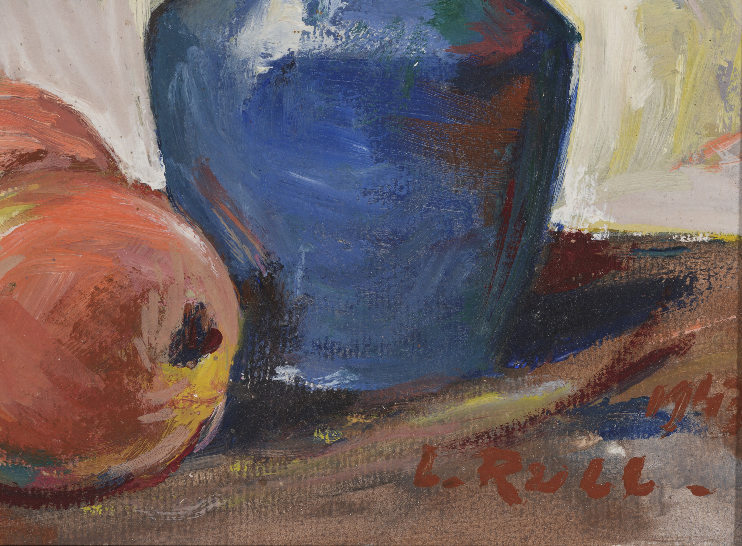 Lembit Rull “Natüürmort kevadiste tulpidega”, 1943. 35 x 29 cm.