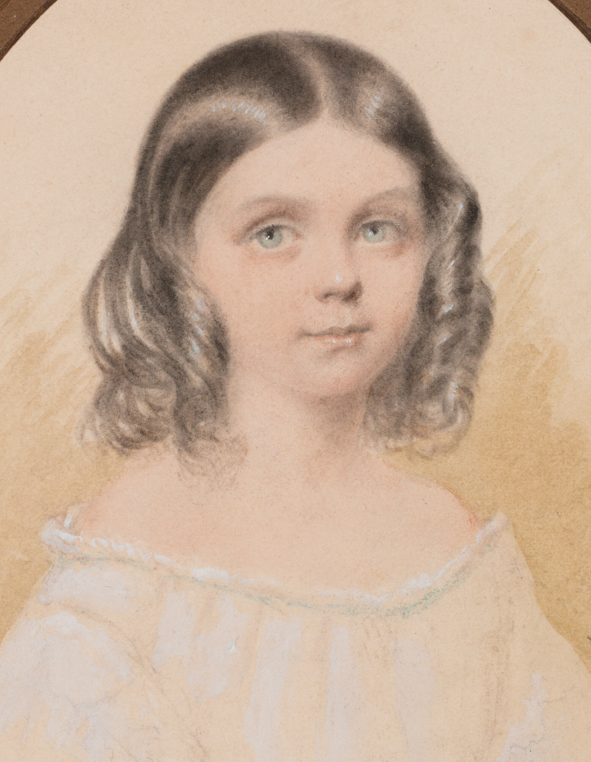 Carl Timoleon von Neff “Tütarlapse portree”, 1840-1850. 19,5 x 15,3 cm
