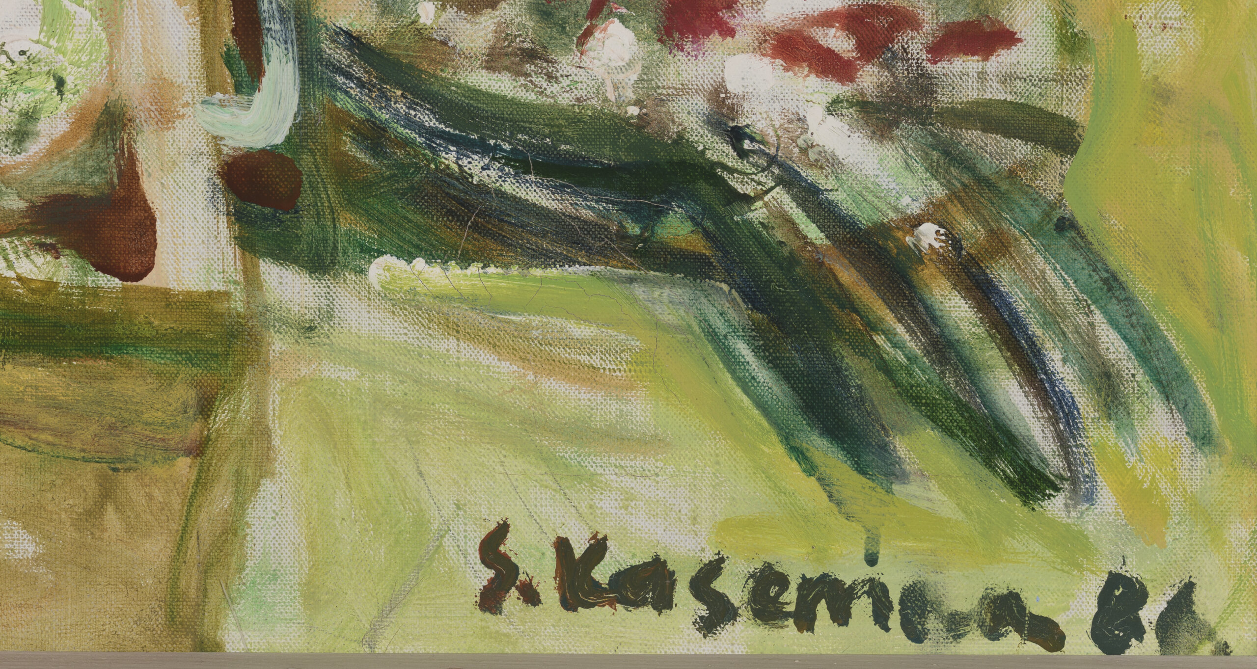 Saskia Kasemaa “Kompositsioon Sügis”, 1981. 83 x 61 cm.