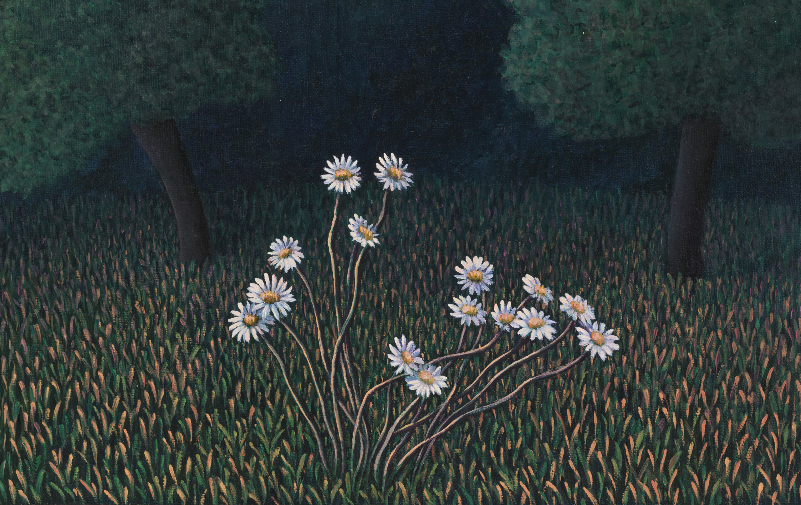 Toomas Vint “Lilled”, 1993. 105 x 100 cm.