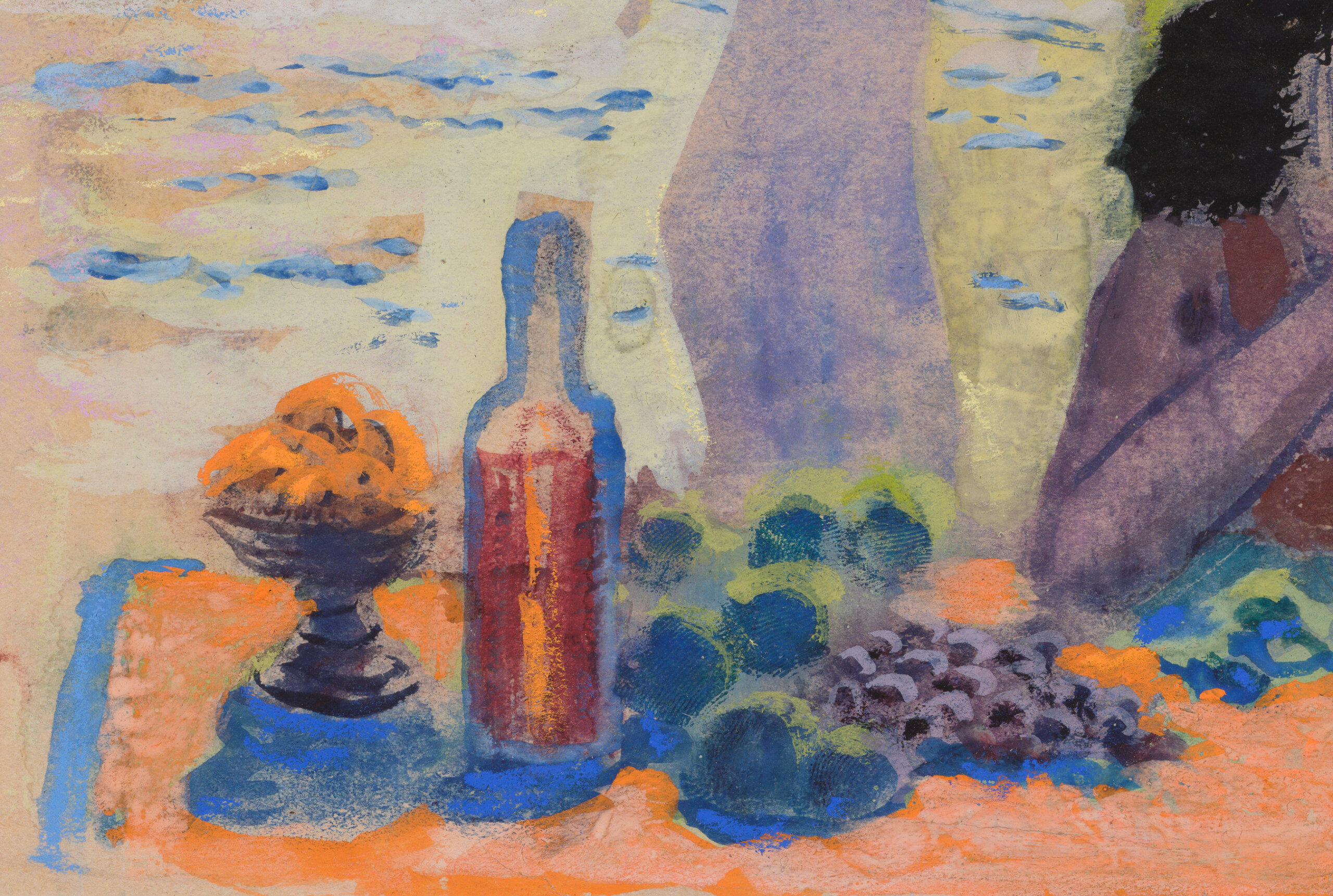 Ülo Sooster “Viinamarjade müüja”, 1957. 16,5 x 23,5 cm.
