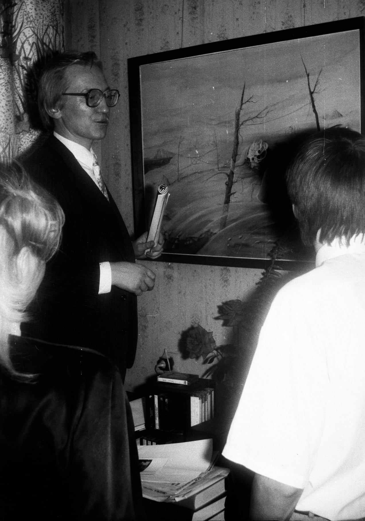 Ervin Õunapuu “Viimane tõke”, 1985. 80 x 100 cm.