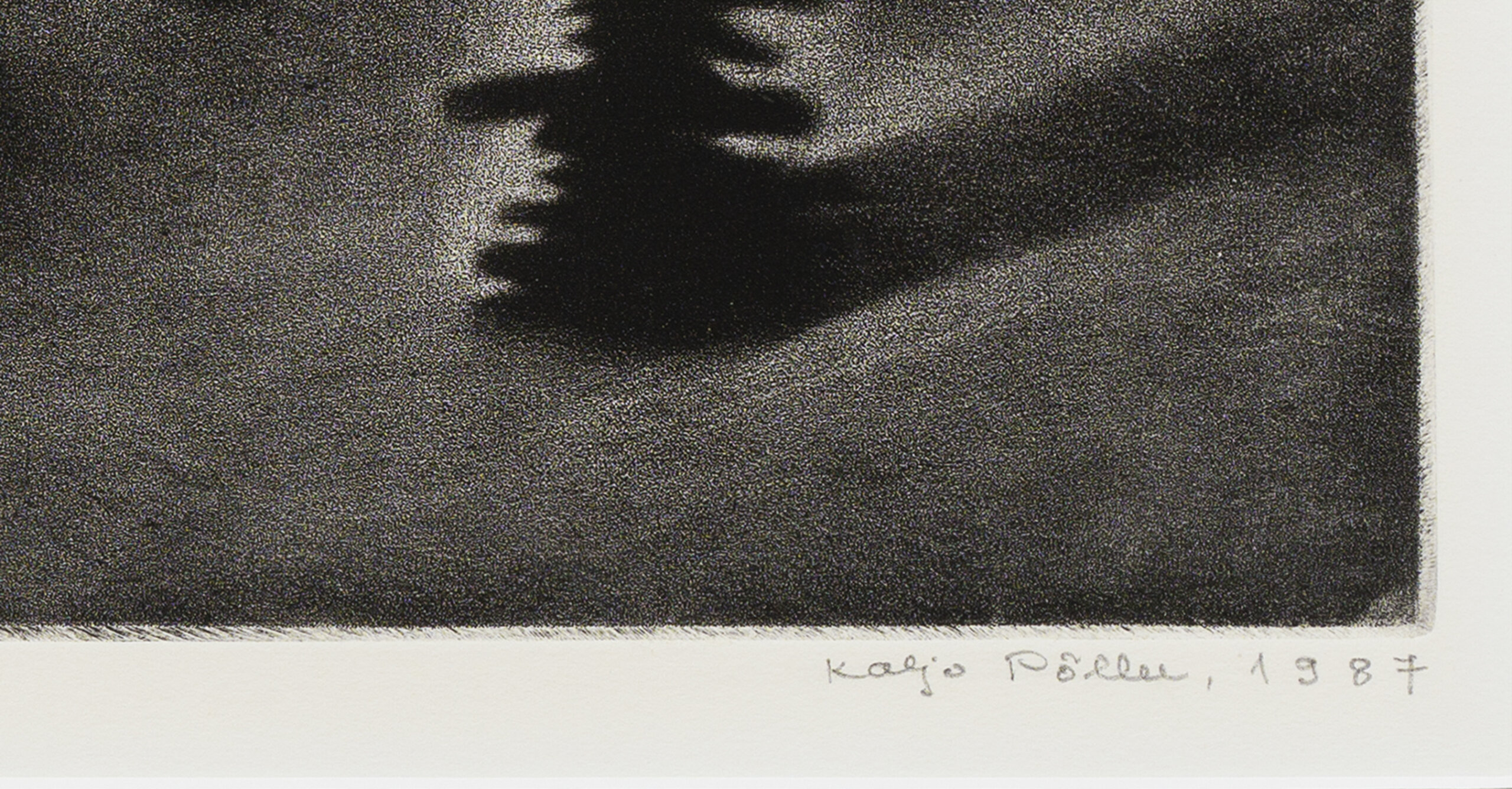 Kaljo Põllu “Saatus”, 1987. Plm 48 x 61,2 cm