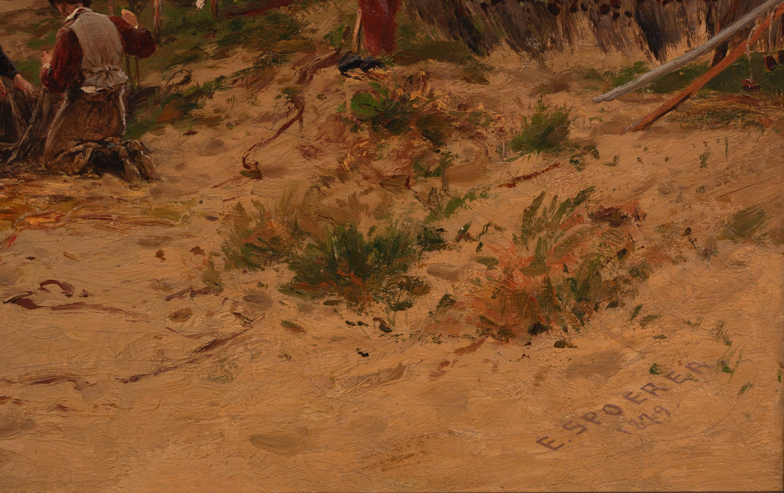 Eduard Spoerer “Elu rannikul”, 1879. 58 x 90,5 cm.