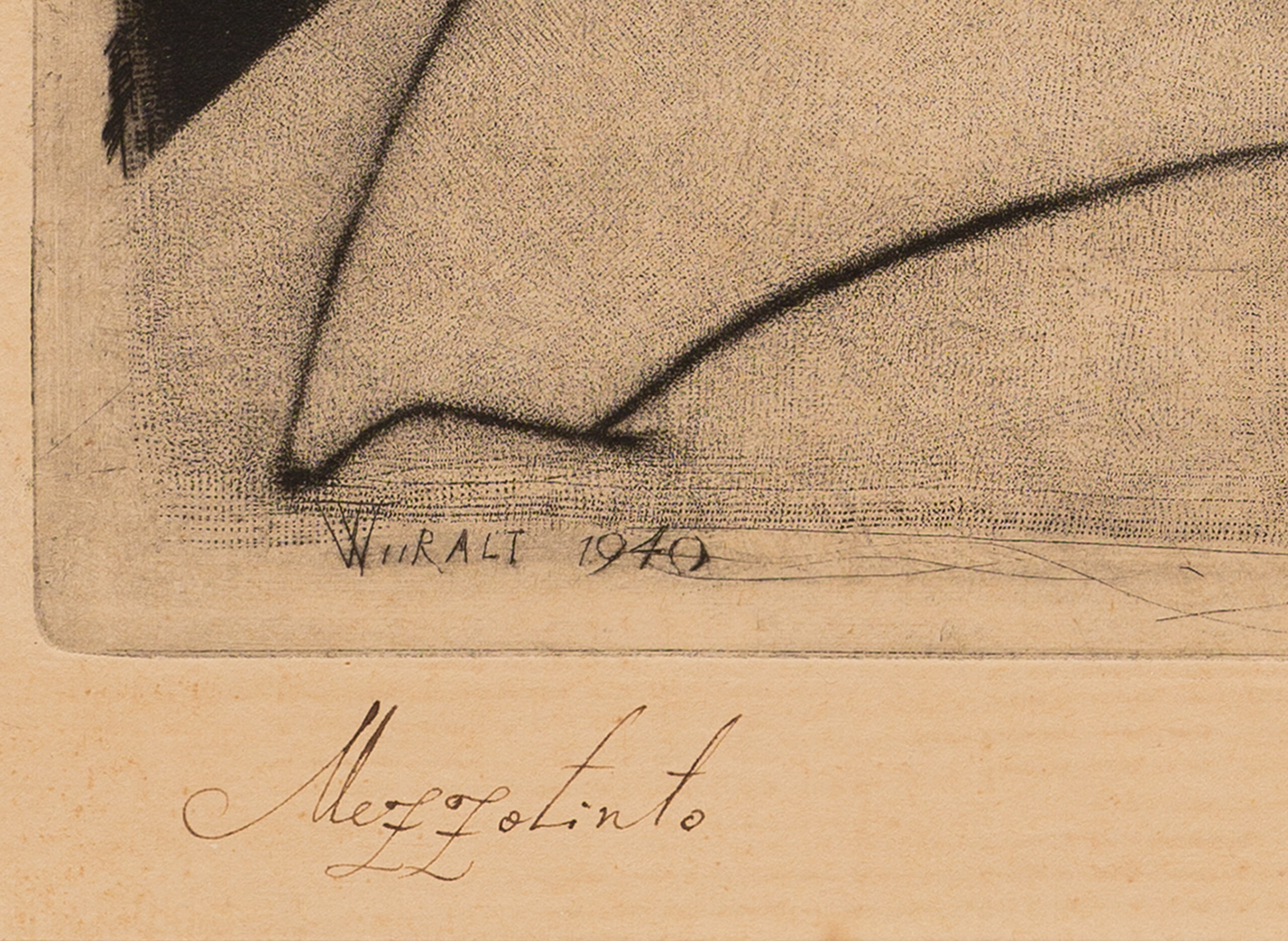 Eduard Wiiralt “Noor araablane”, 1940. Plm 24,3 x 24 cm.