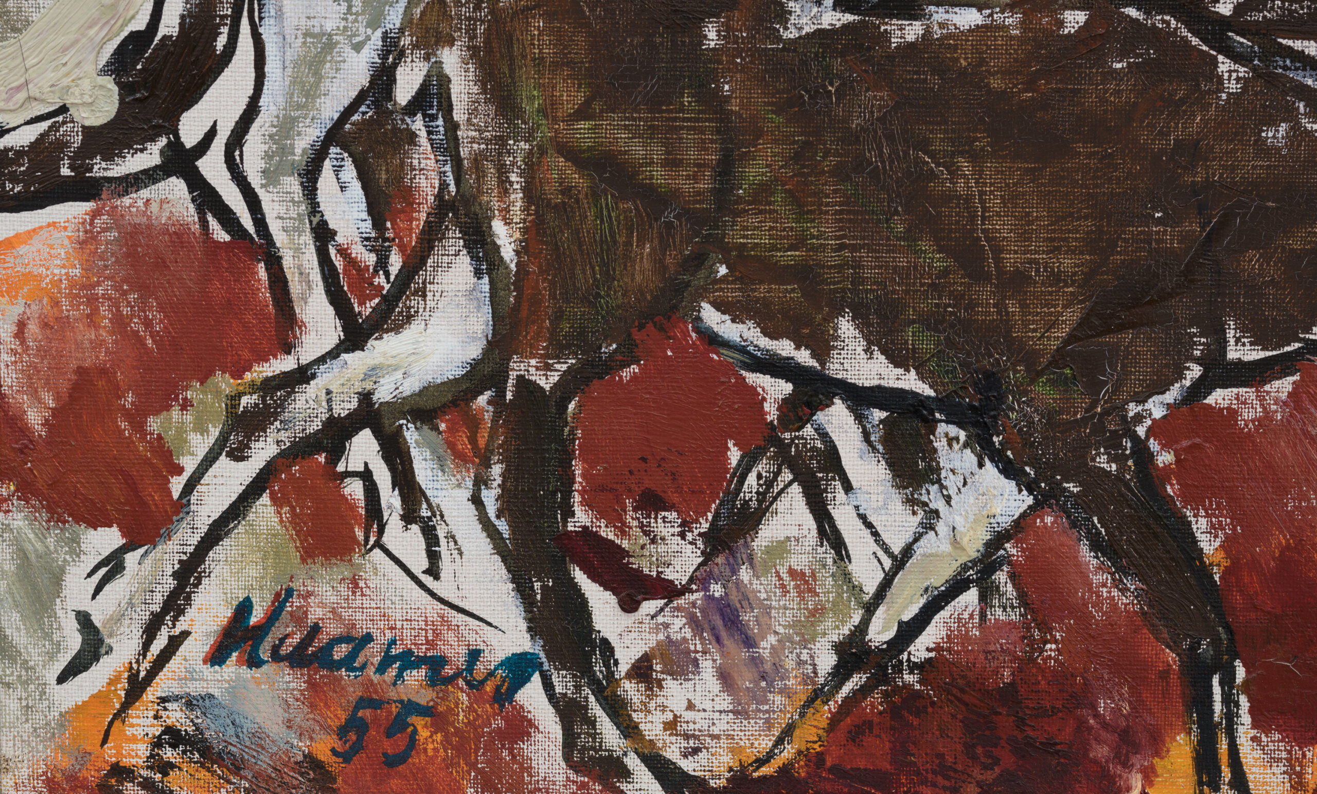 Eerik Haamer “Põhjapõdrad”, 1955. 100 x 125 cm.