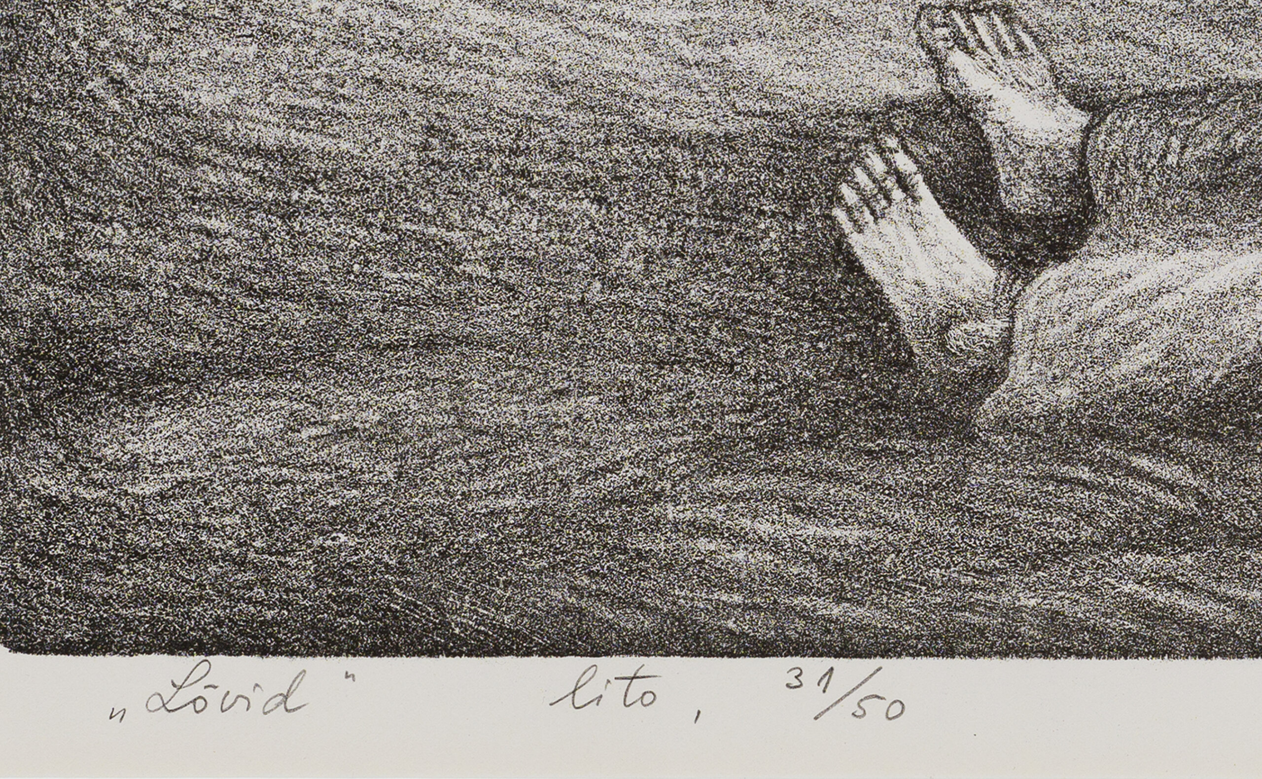 Jüri Arrak “Lõvid”, 1981. Plm 32 x 44 cm.